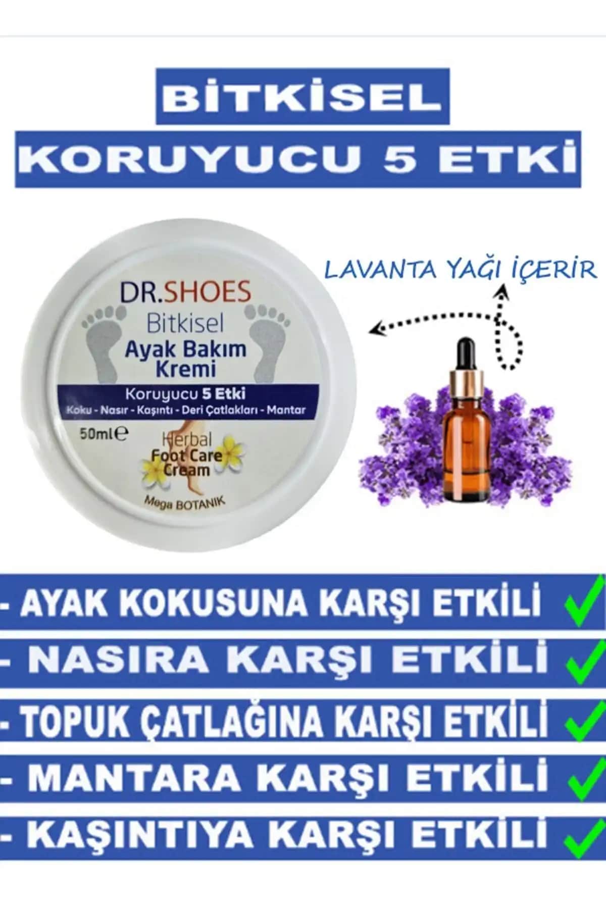 DR. SHOES Bitkisel Ayak Bakım Kremi: Doğal ve Çok Yönlü Ayak Sağlığı Çözümü