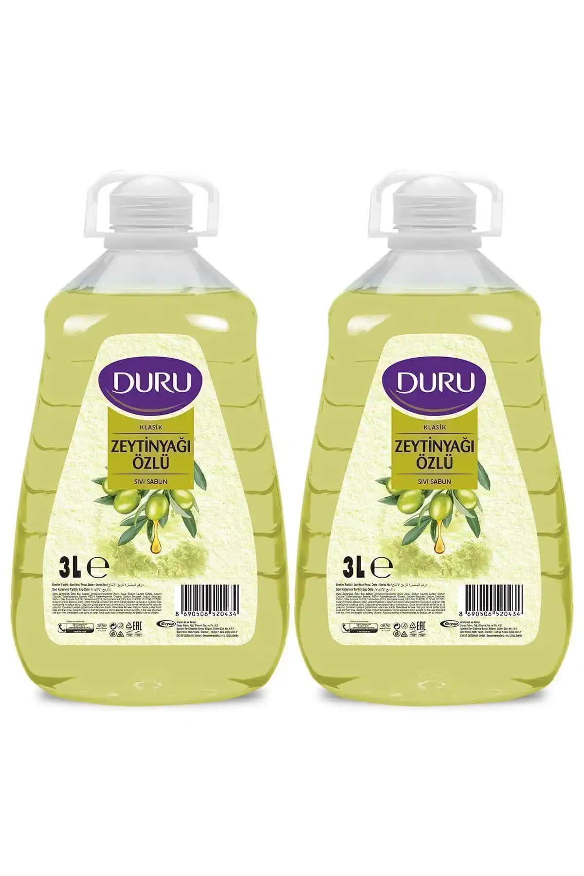 Duru Mutluluk Serisi Zeytinyağı Özlü Sıvı Sabun Doğal ve Etkili Temizlik Çözümü