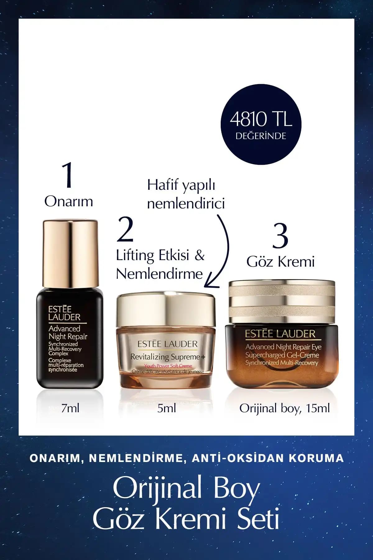 Estée Lauder Gelişmiş Cilt Bakım Seti: Yaşlanma Karşıtı ve Nemlendirici Çözüm