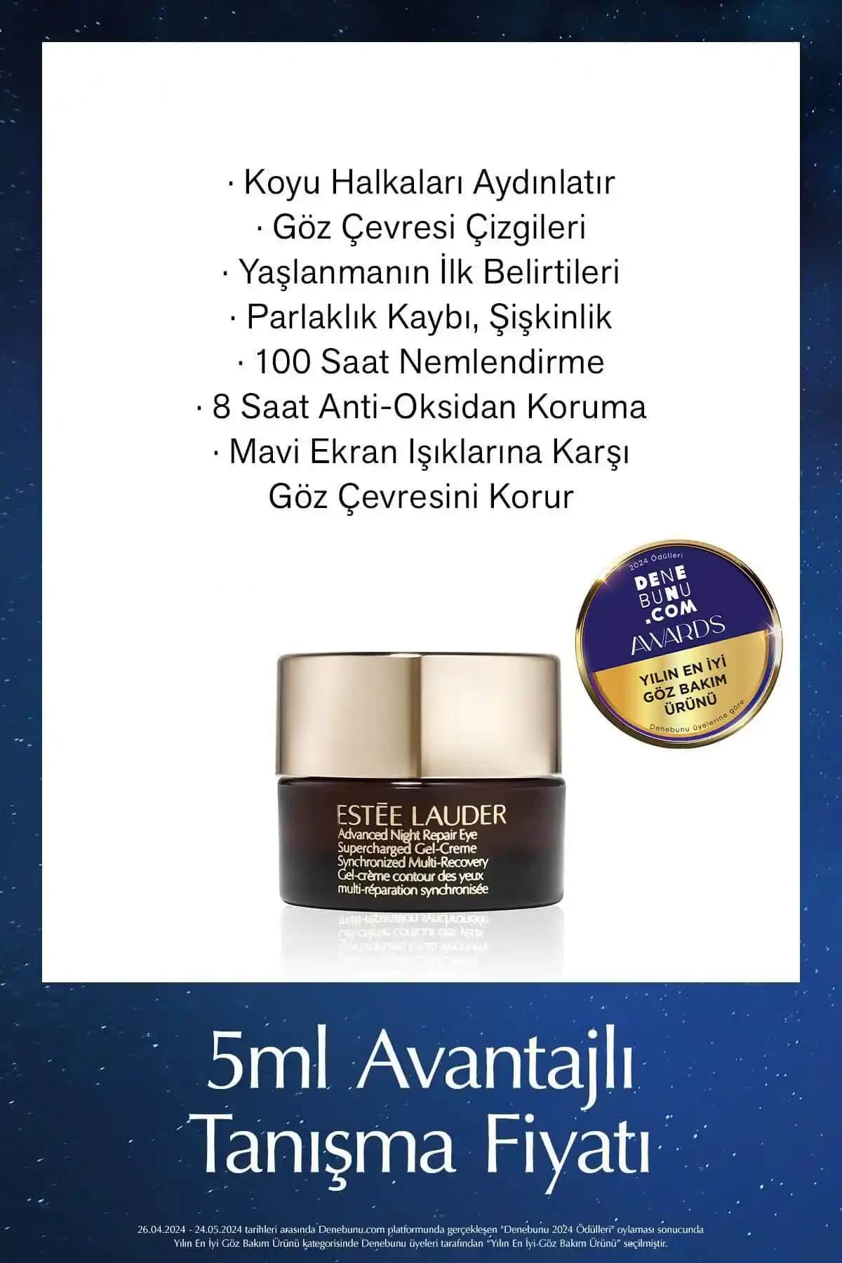 Estée Lauder Seyahat Boy Göz Kremi: Çevresel Koruma ve Yaşlanma Karşıtı Etkiler