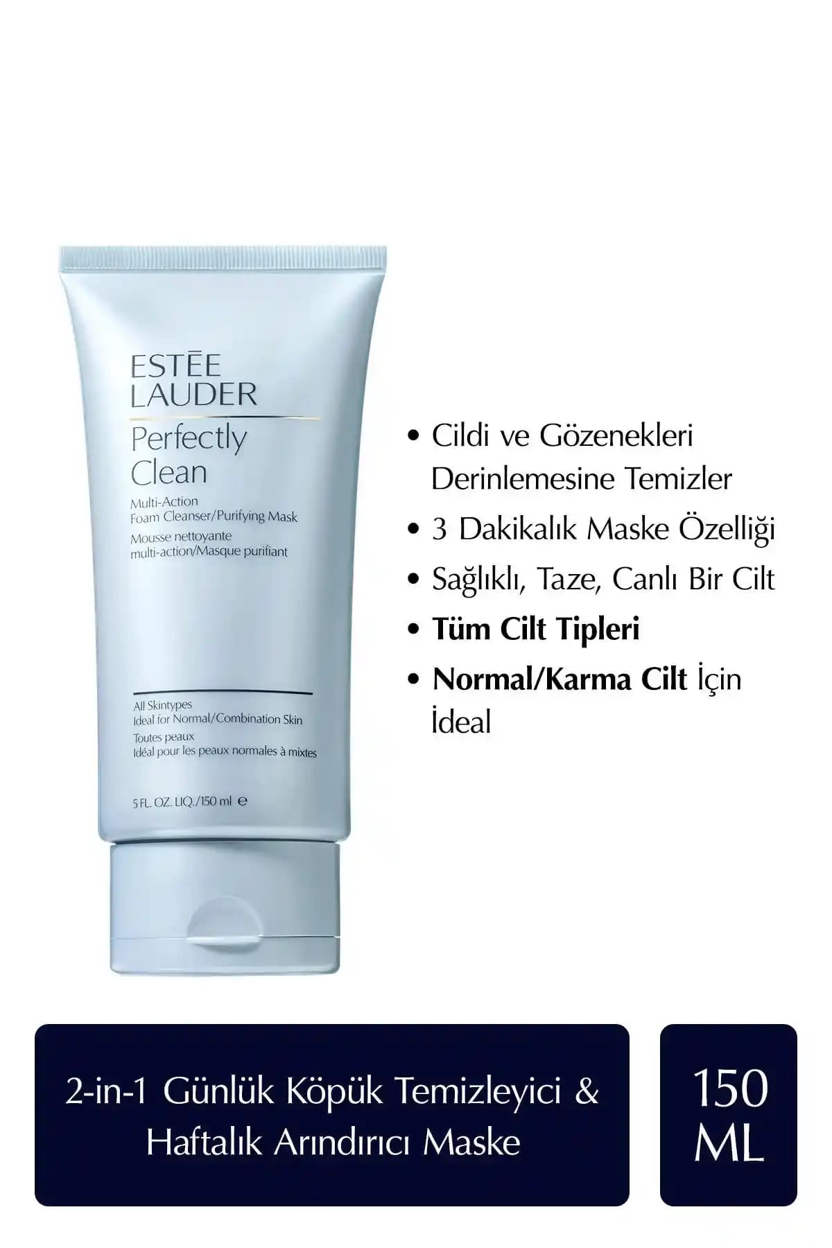 Estee Lauder Temizleyici Köpük ve Arındırıcı Maske ile Temiz ve Sağlıklı Cilt