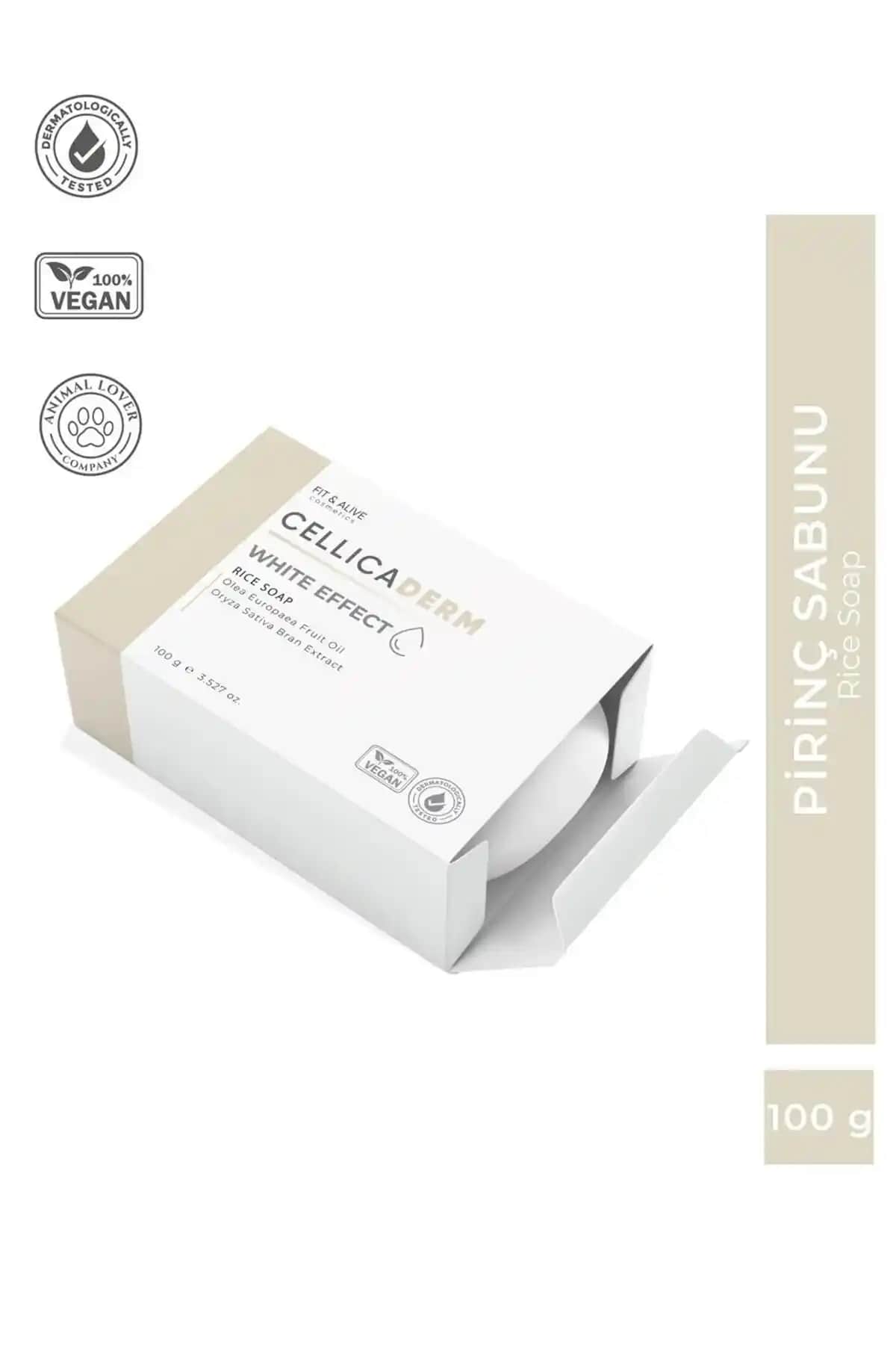 Fit & Alive Cellicaderm Pirinç Sabun: Doğal İçerikli Beyazlatıcı ve Parlaklık Artırıcı Sabun