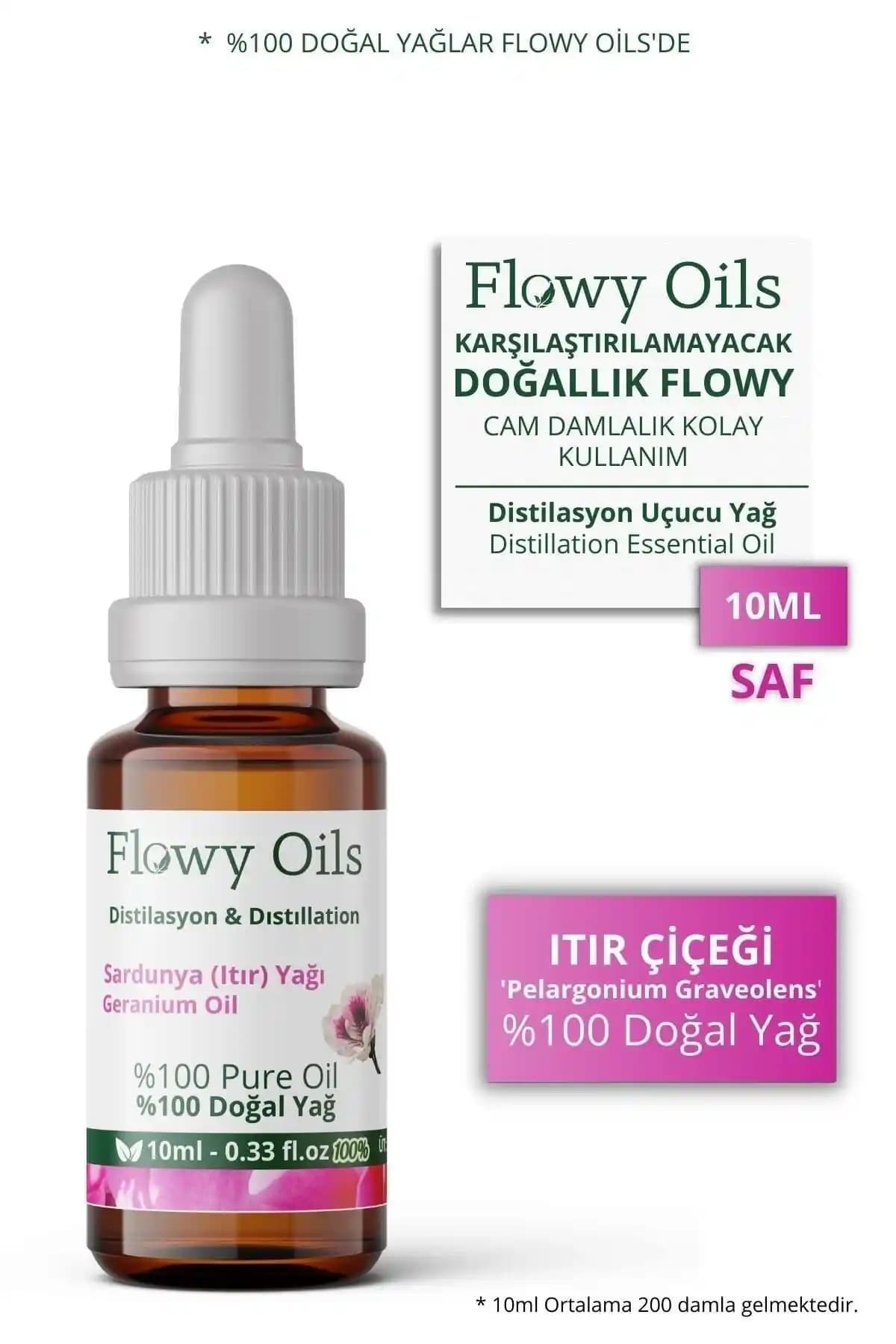 Flowy Oils Sardunya Yağı: Doğal Aromaterapi ve Cilt Bakımı İçin Uygun Ürün