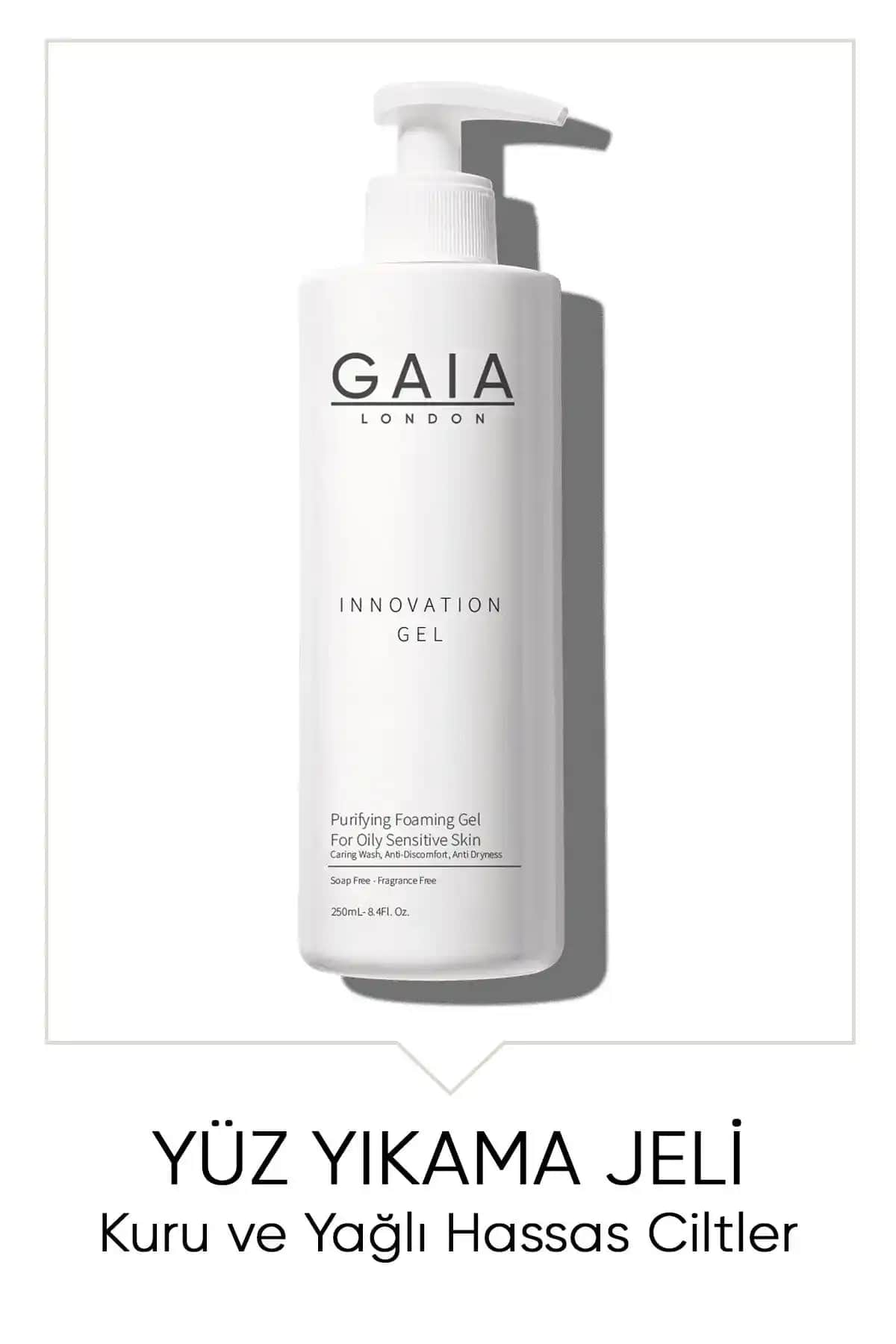Gaia London Kuru ve Yağlı Ciltler İçin Yüz Temizleme Jeli 250 ml - Derinlemesine Temizlik ve Nem Bakımı