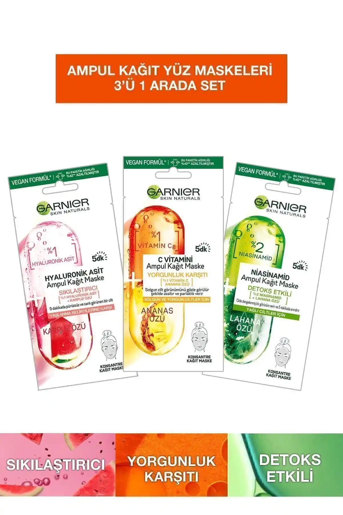 Garnier Ampul Kağıt Yüz Maskeleri: Hızlı ve Etkili Cilt Bakımı İçin Yenilikçi Çözüm