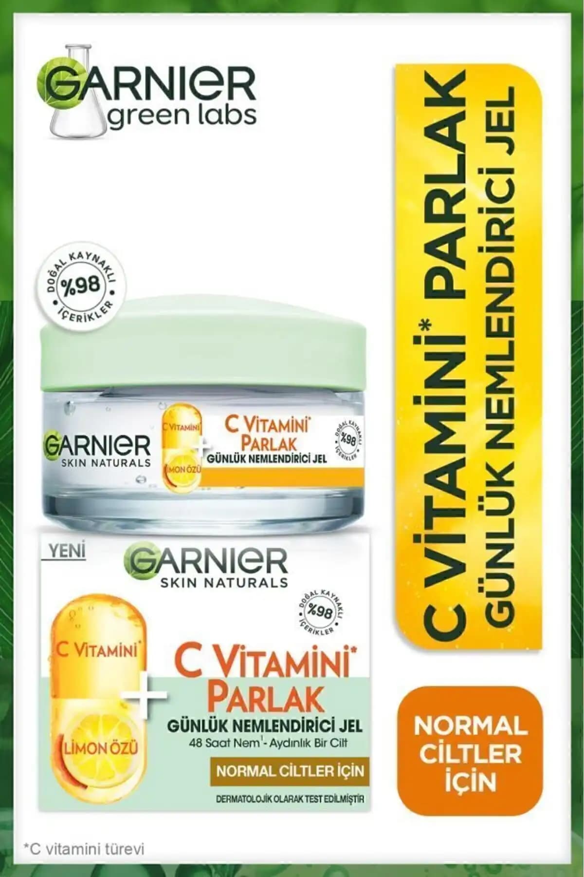 Garnier C Vitamini Parlak Günlük Nemlendirici Jel: Cilt Aydınlatıcı ve Canlandırıcı Etkiler