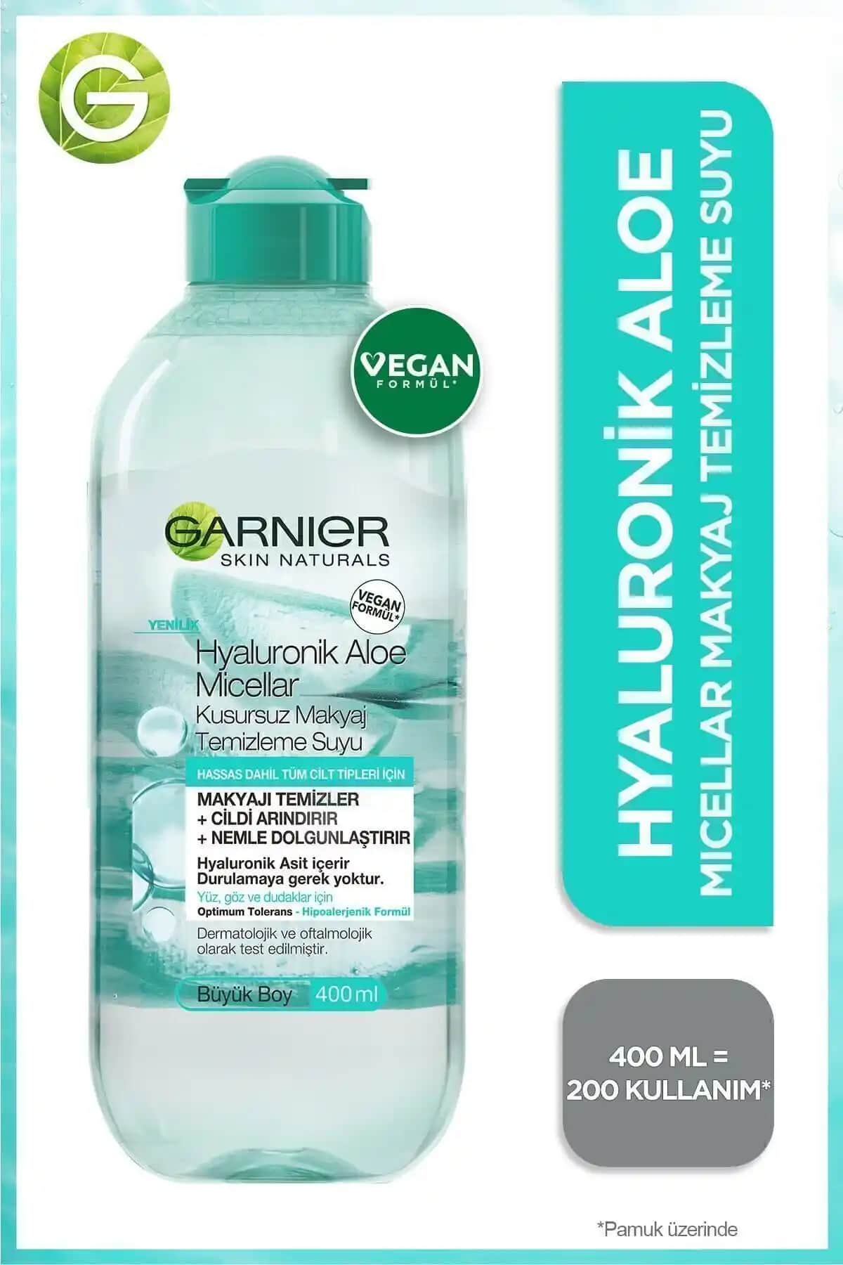 Garnier Hyaluronik Aloe Micellar Su: Hassas Ciltler İçin Etkili Temizlik Çözümü