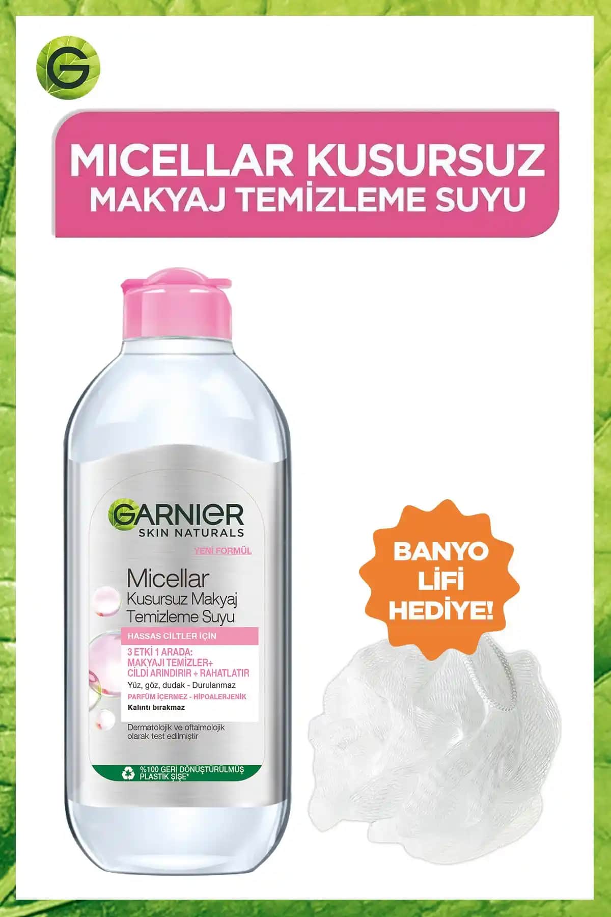 Garnier Micellar Kusursuz Makyaj Temizleme Suyu: Hassas ve Doğa Dostu Cilt Temizliği