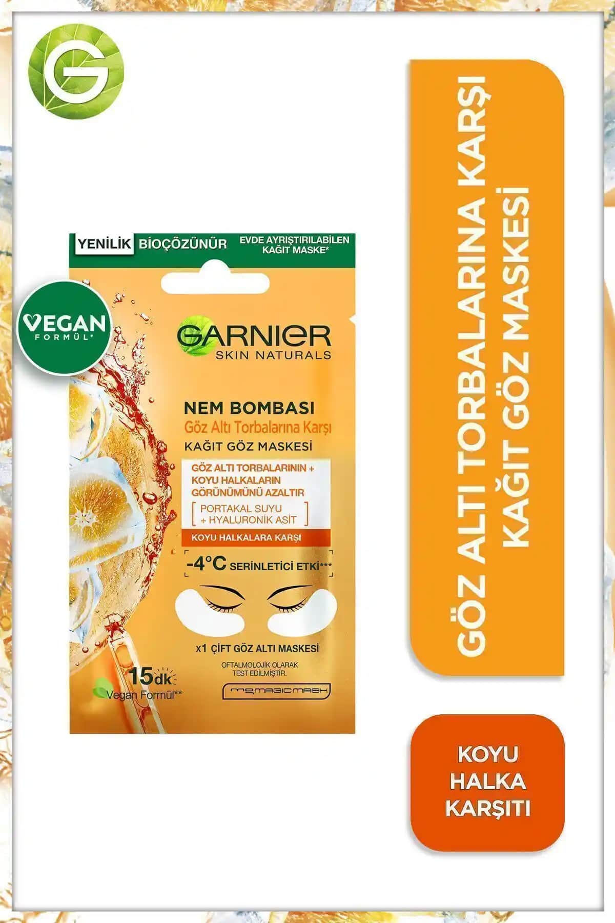 Garnier Nem Bombası Göz Maskesi: Göz Çevresi Nemlendirme ve Ferahlatma Çözümü