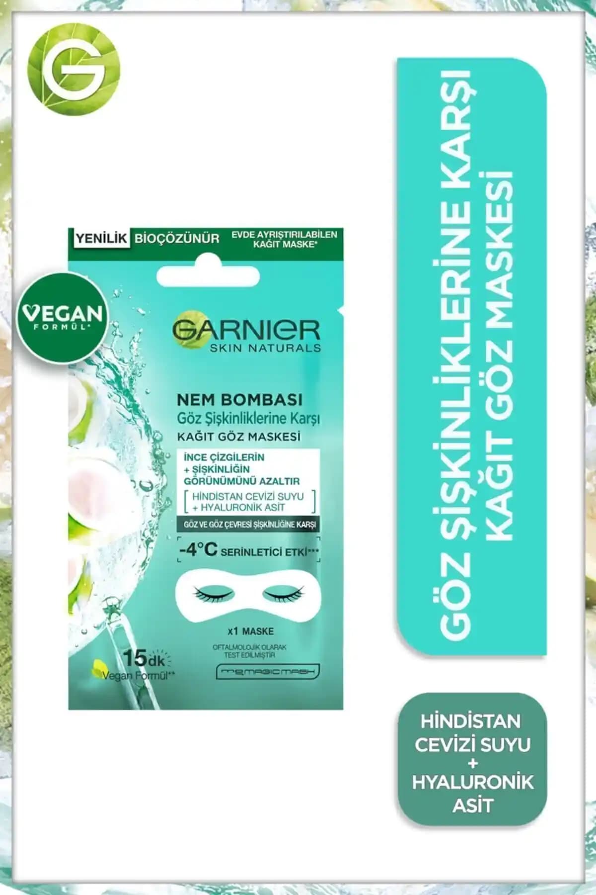 Garnier Nem Bombası Göz Maskesi ile Göz Çevresi Bakımında Yenilikçi ve Etkili Çözüm