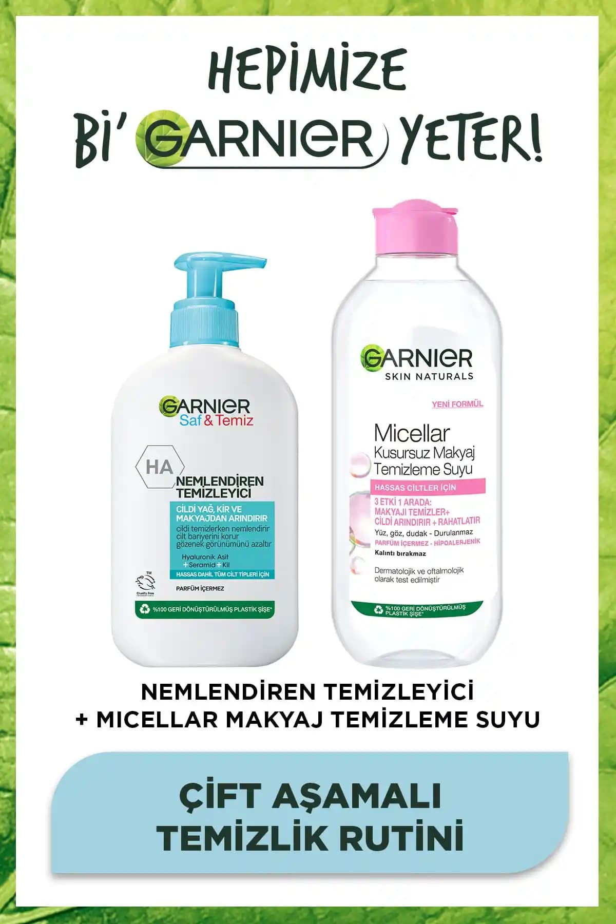 Garnier Nemlendiren Temizleyici: Cilt Temizliği ve Nemlendirme İçin Etkili Çözüm