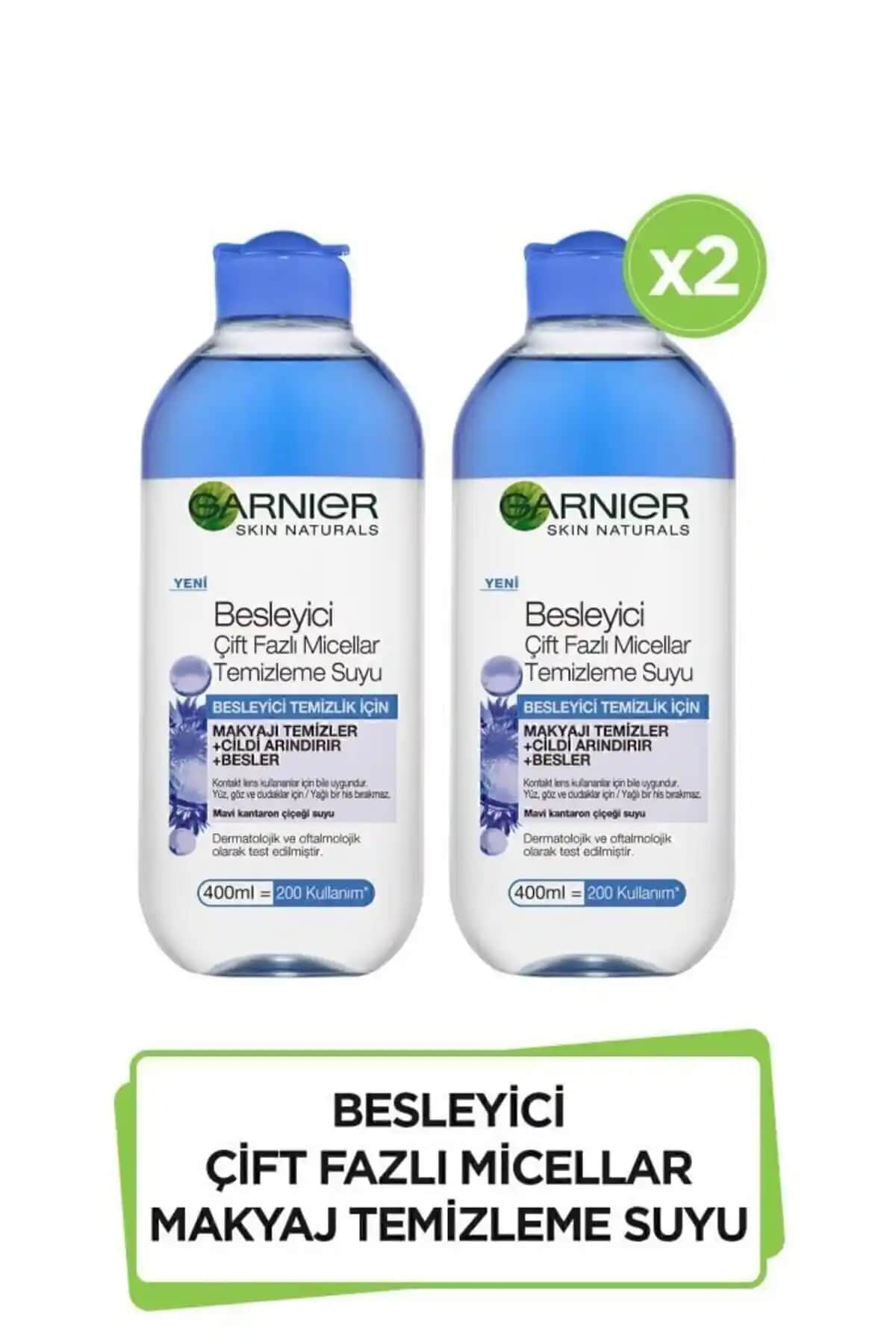 Garnier STD 2 Li Besleyici Çift Fazlı Micellar Makyaj Temizleme Suyu İnceleme ve Kullanıcı Yorumları