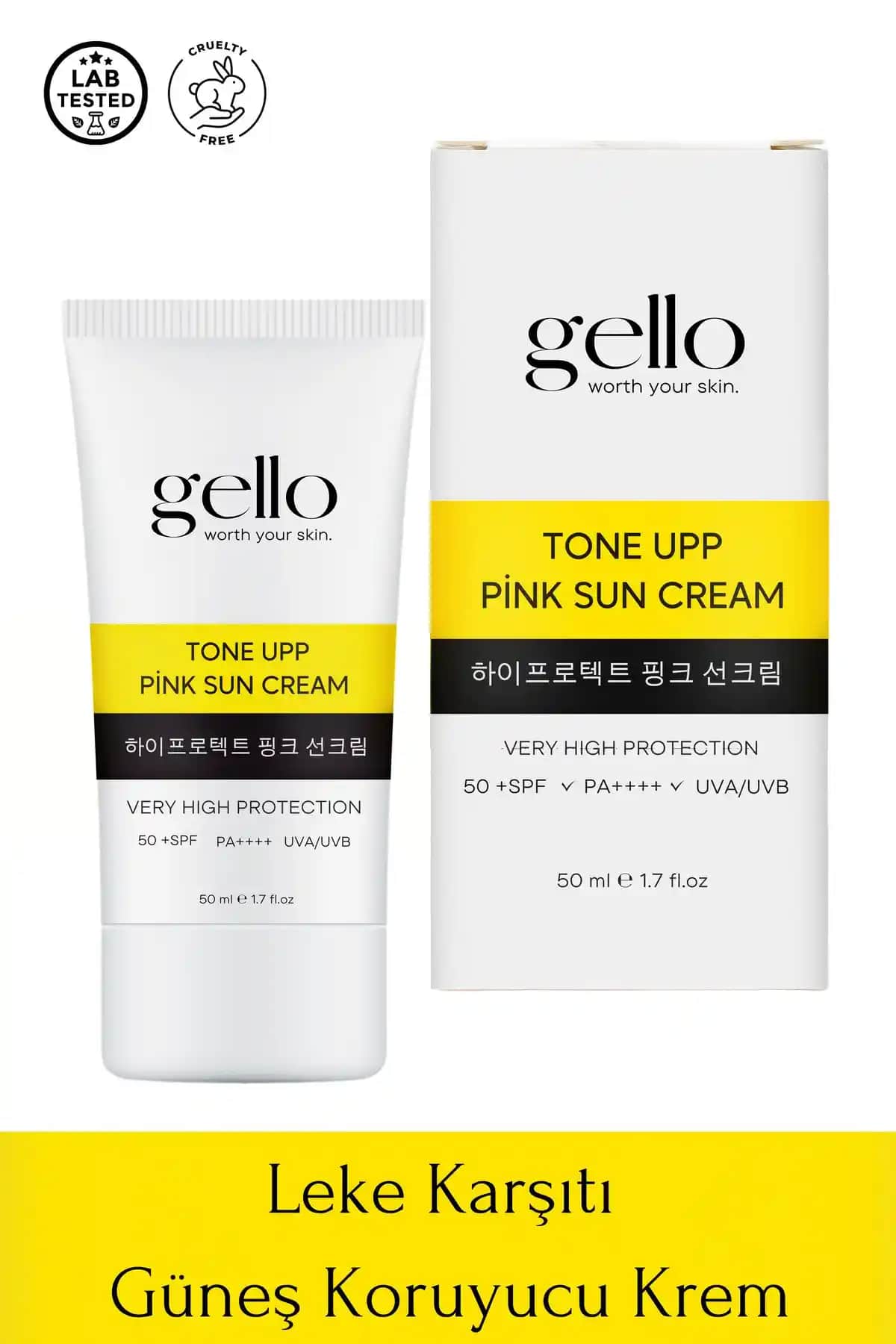 GELLO Leke Karşıtı Yüksek Korumalı Güneş Kremi SPF 50+ ile Güçlü ve Çok Yönlü Koruma