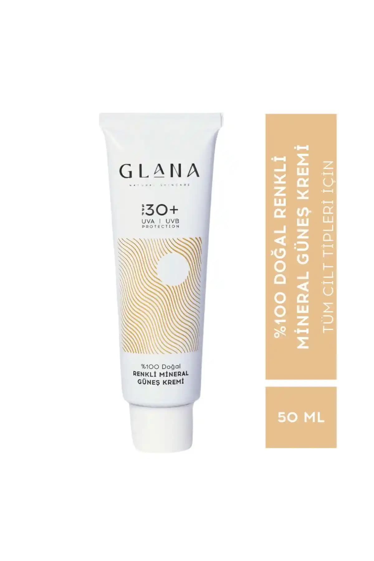Glana Kozmetik %100 Doğal Renkli Mineral Güneş Kremi Cilt Koruma ve Bakım Özellikleri