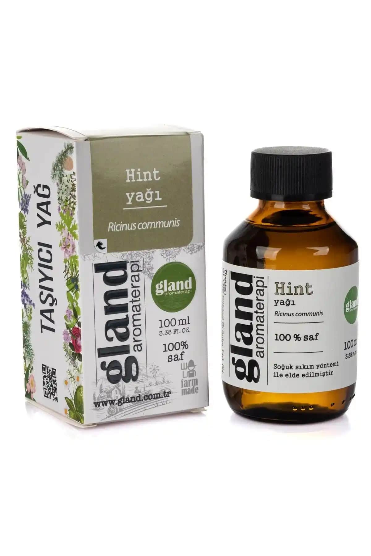 Gland Hint Yağı 100 ml Doğal Saç ve Cilt Bakımı için Güçlü Bir Destek