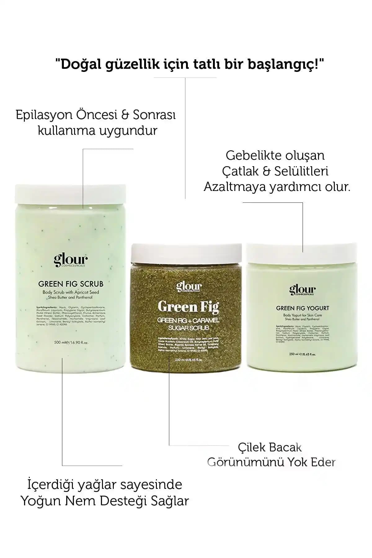 GLOUR 3'lü Green Fig Seti ile Doğal ve Etkili Cilt Bakımı Deneyimi