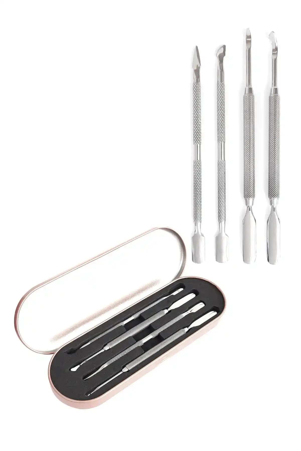 Gold Beauty Solingen Çift Taraflı Kronk Tırnak Bakım Seti Profesyonel Kullanım İçin