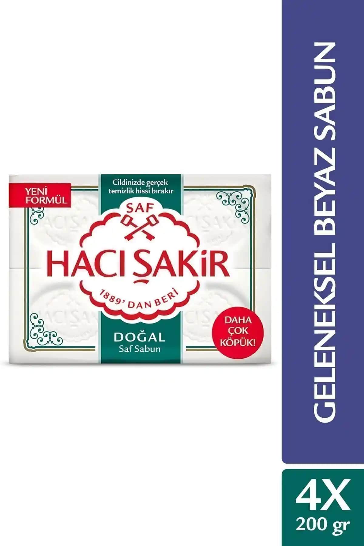 Hacı Şakir Doğal Geleneksel Beyaz Sabun: Saf ve Doğal Temizlik İçin Güvenilir Seçenek
