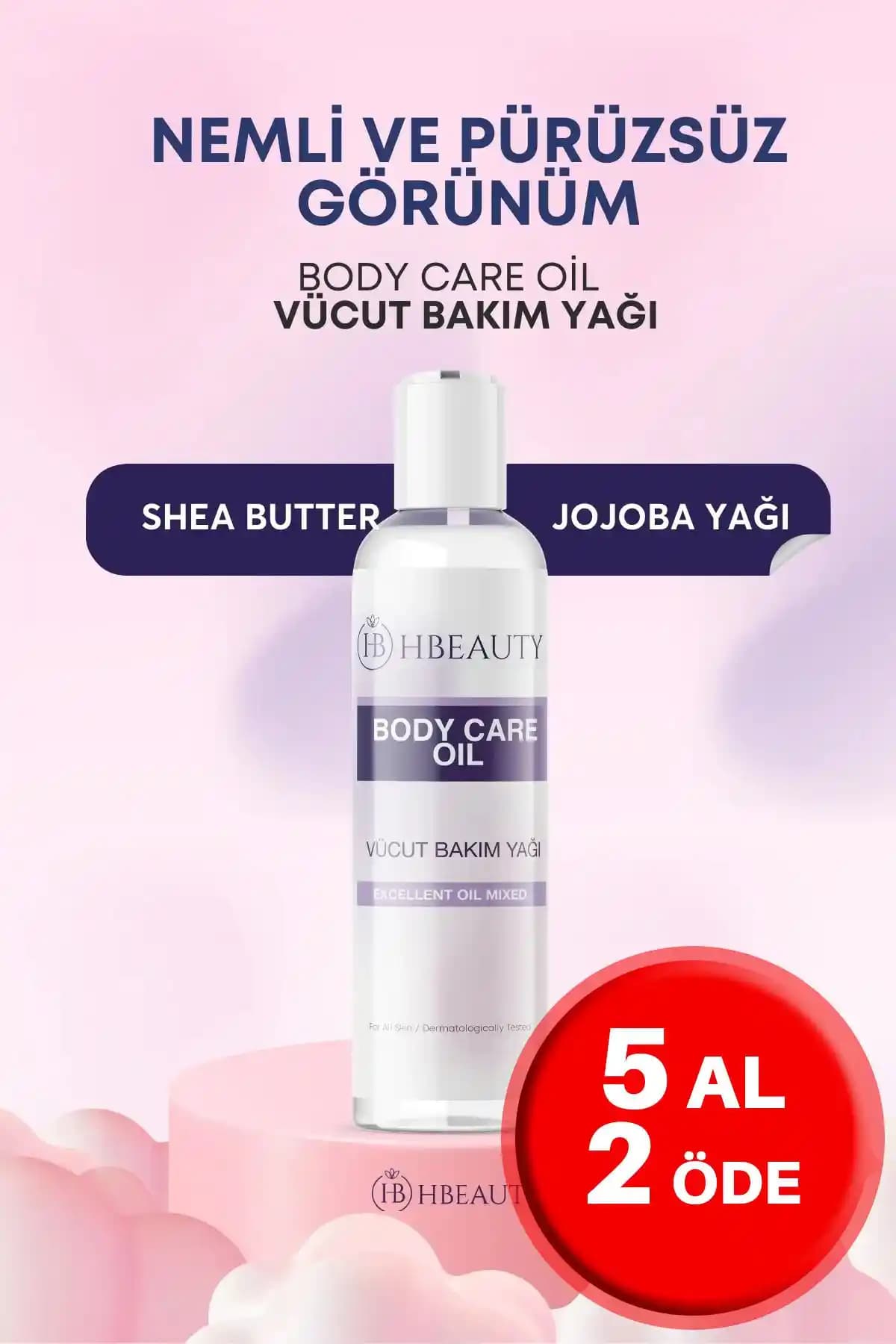 HBEAUTY Vücut Bakım Yağı: Doğal ve Etkili Nemlendirici Çözüm
