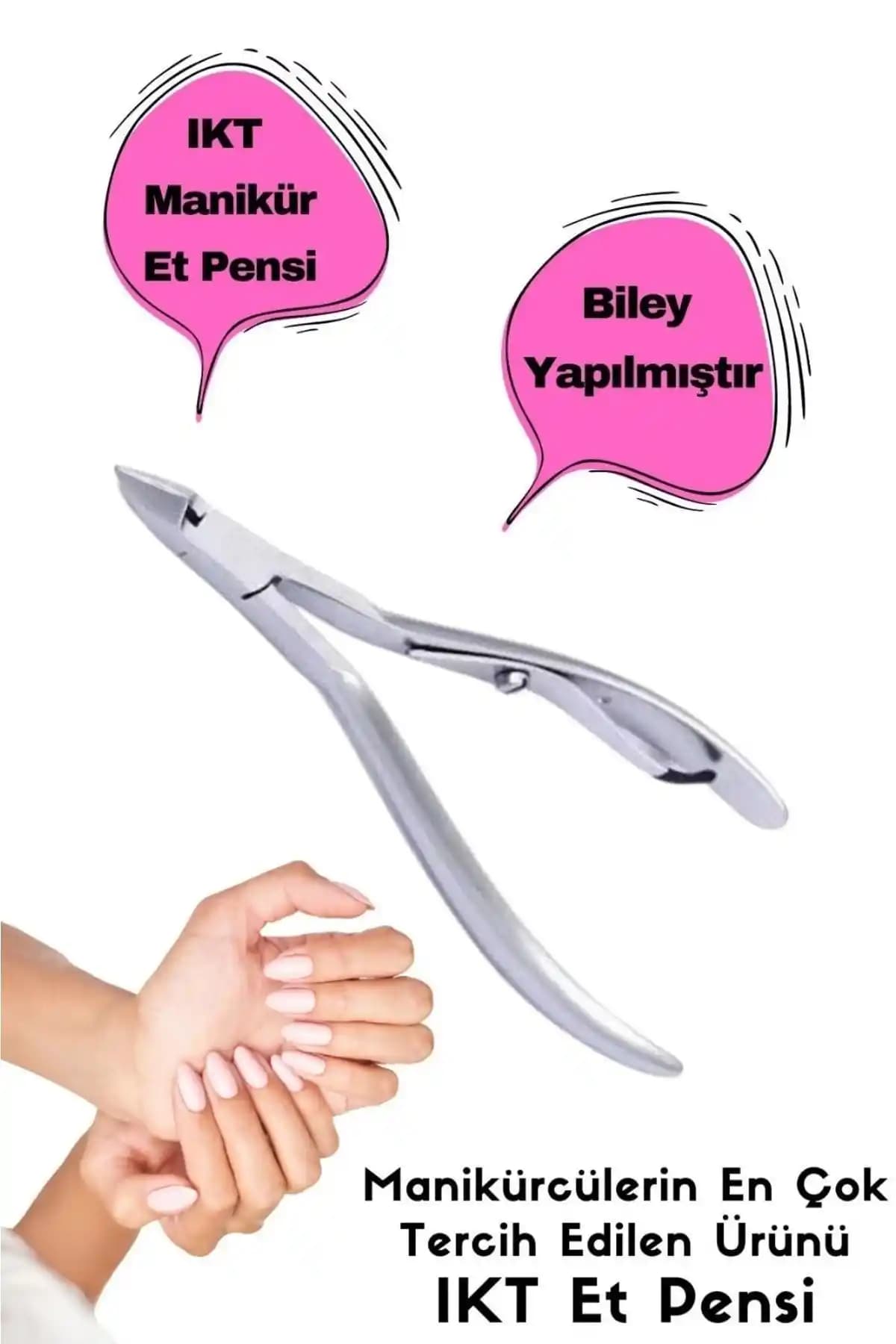 İKT Profesyonel Manikür Et Pensi: Dayanıklı ve Hassas Kesim Sağlayan Profesyonel Araç