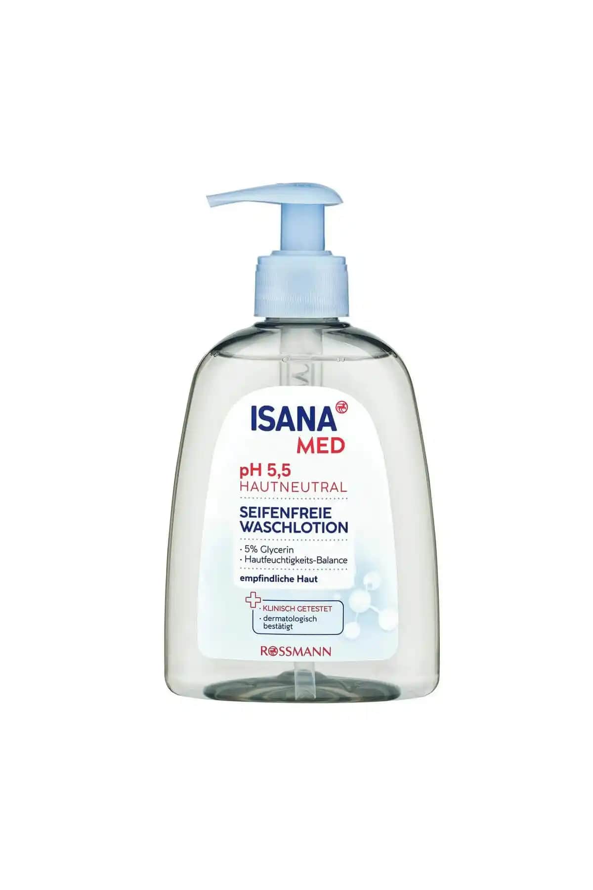 ISANA Med Hassas Ciltler İçin Yıkama Losyonu Doğal ve Güvenilir Temizlik Çözümü