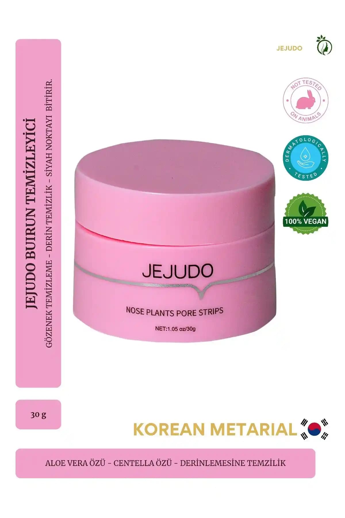 Jejudo Burun Temizleme Macunu ve Siyah Nokta Maskesi: Derinlemesine Temizlik ve Gözenek Sıkılaştırma