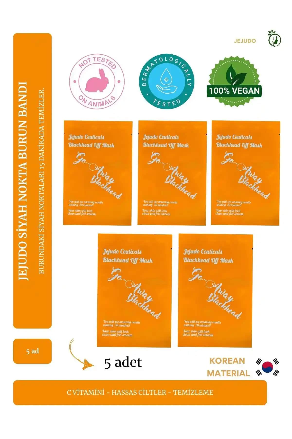 Jejudo Ceuticals Siyah Noktaları Temizleyen Burun Bandı Güçlü ve Güvenilir Cilt Bakım Çözümü