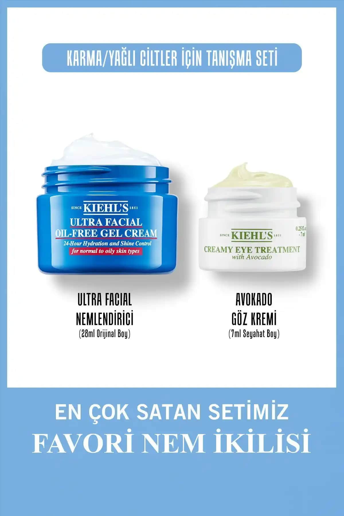 Kiehl's Ultra Facial Oil-Free Krem ve Avokadolu Göz Kremi ile Etkili Cilt Bakımı Çözümleri