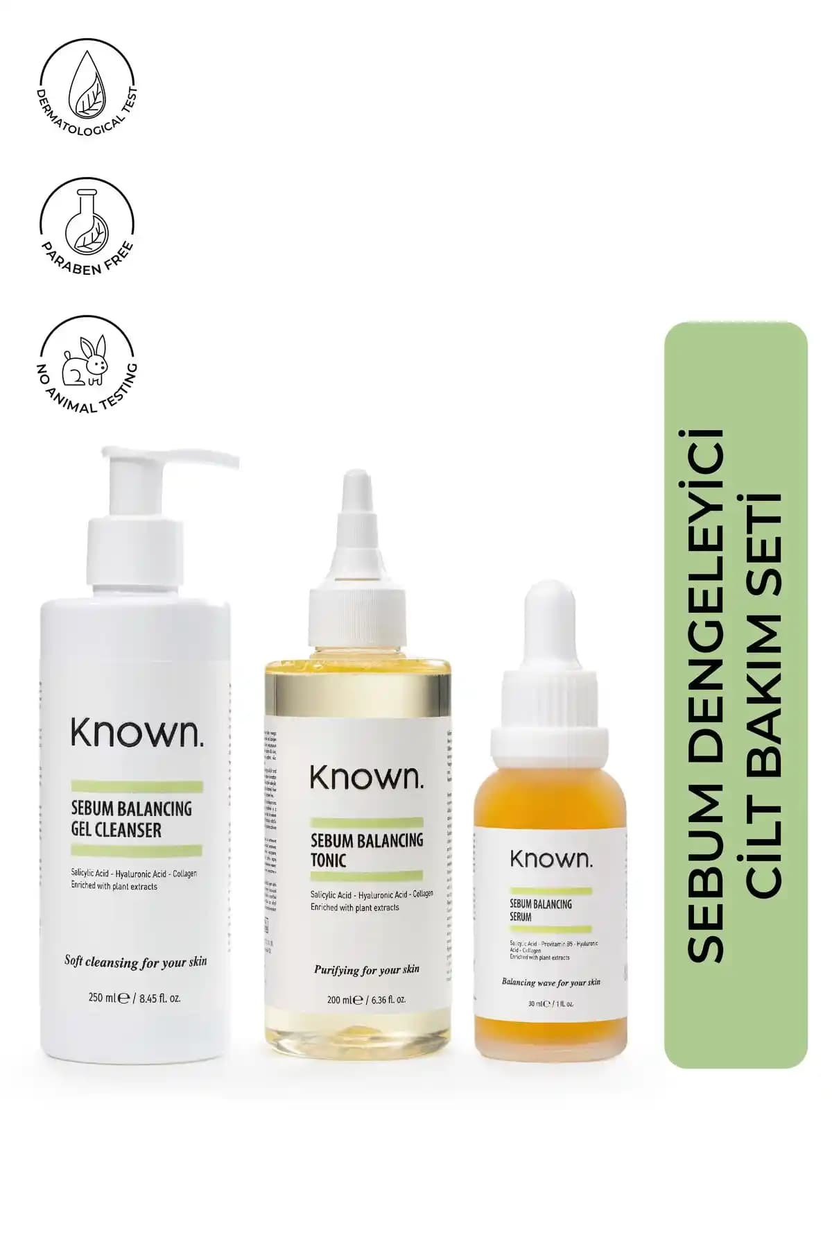 KNOWN Siyah Nokta ve Akne Karşıtı Sebum Dengeleyici Set: Hassas ve Yağlı Ciltler İçin Güvenilir Bakım