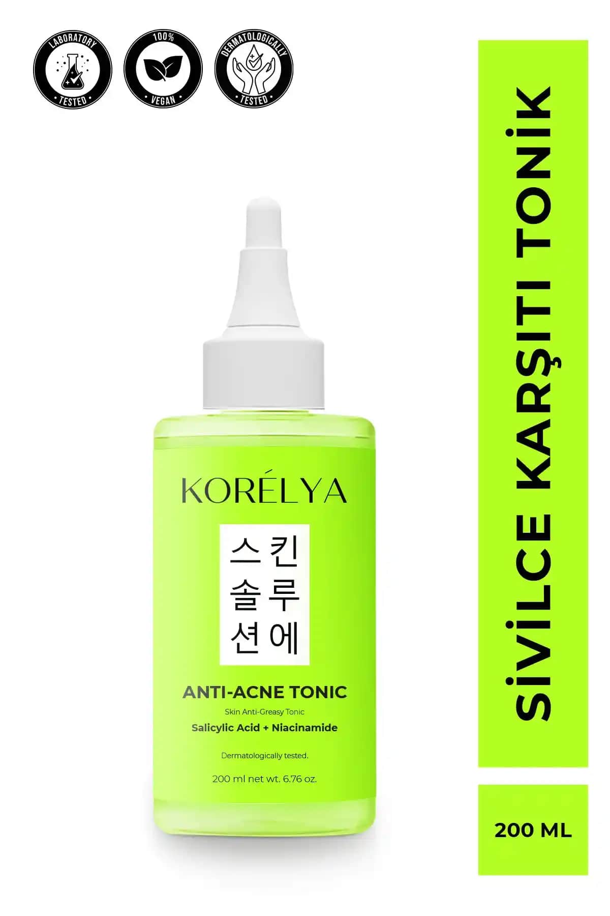 KORELYA Siyah Nokta Karşıtı Tonik: Gözenekleri Temizleyen ve Siyah Noktaları Azaltan Formül