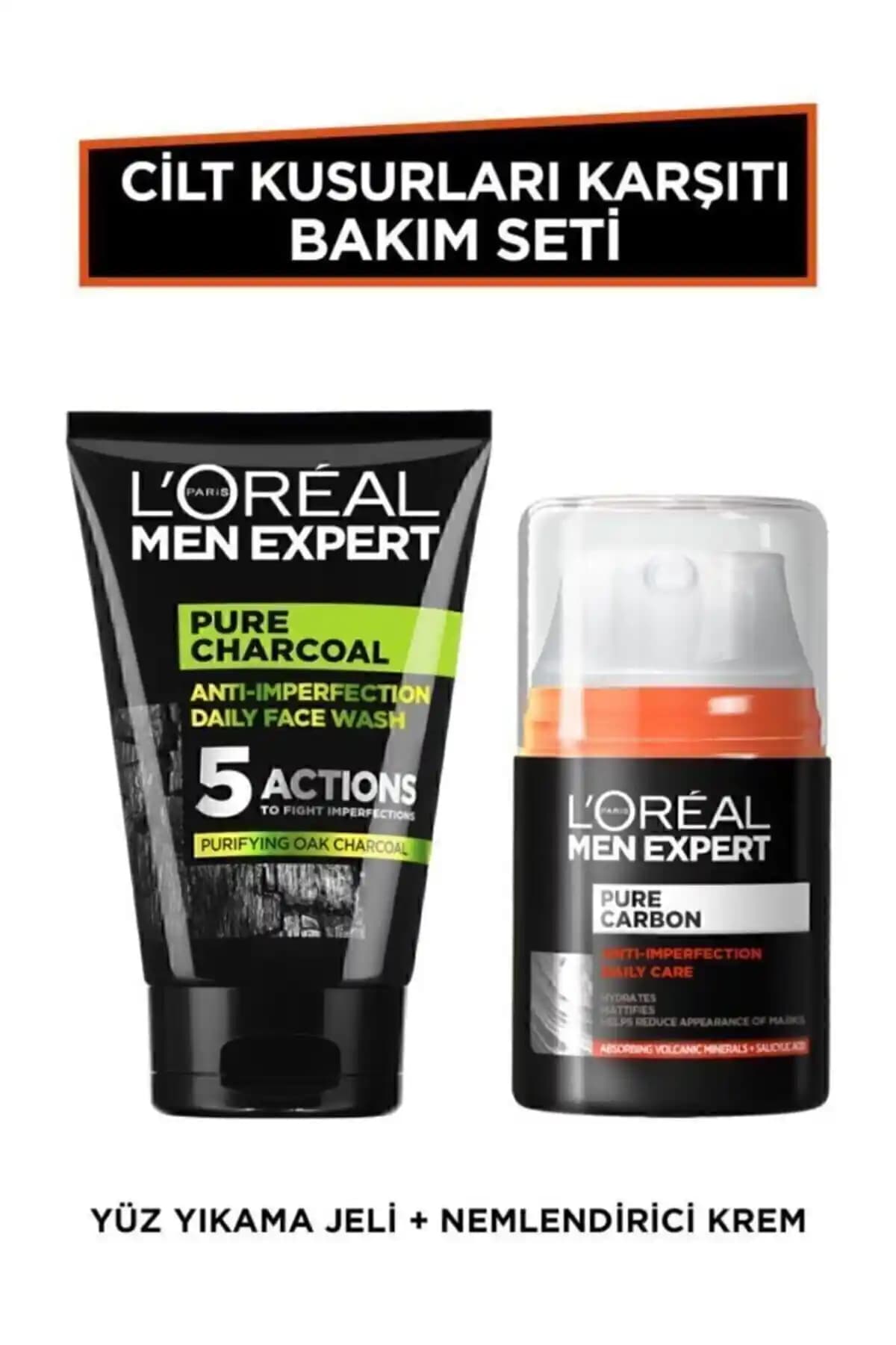 L'Oreal Paris Men Expert Erkek Cilt Bakım Seti: Temizlik ve Nemlendirme İçin Uygun
