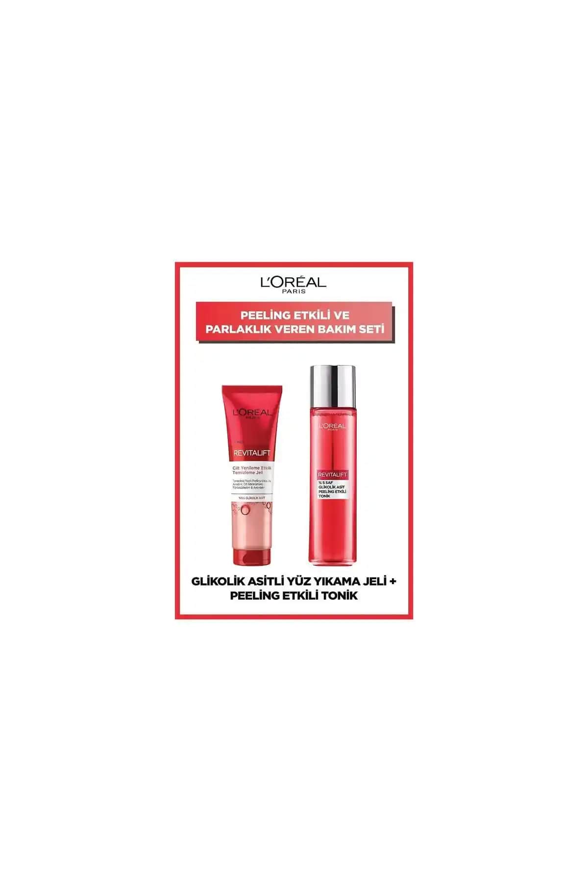 L'Oreal Paris Revitalift %5 Saf Glikolik Asit Peeling Tonik ve Temizleme Jeli İncelemesi