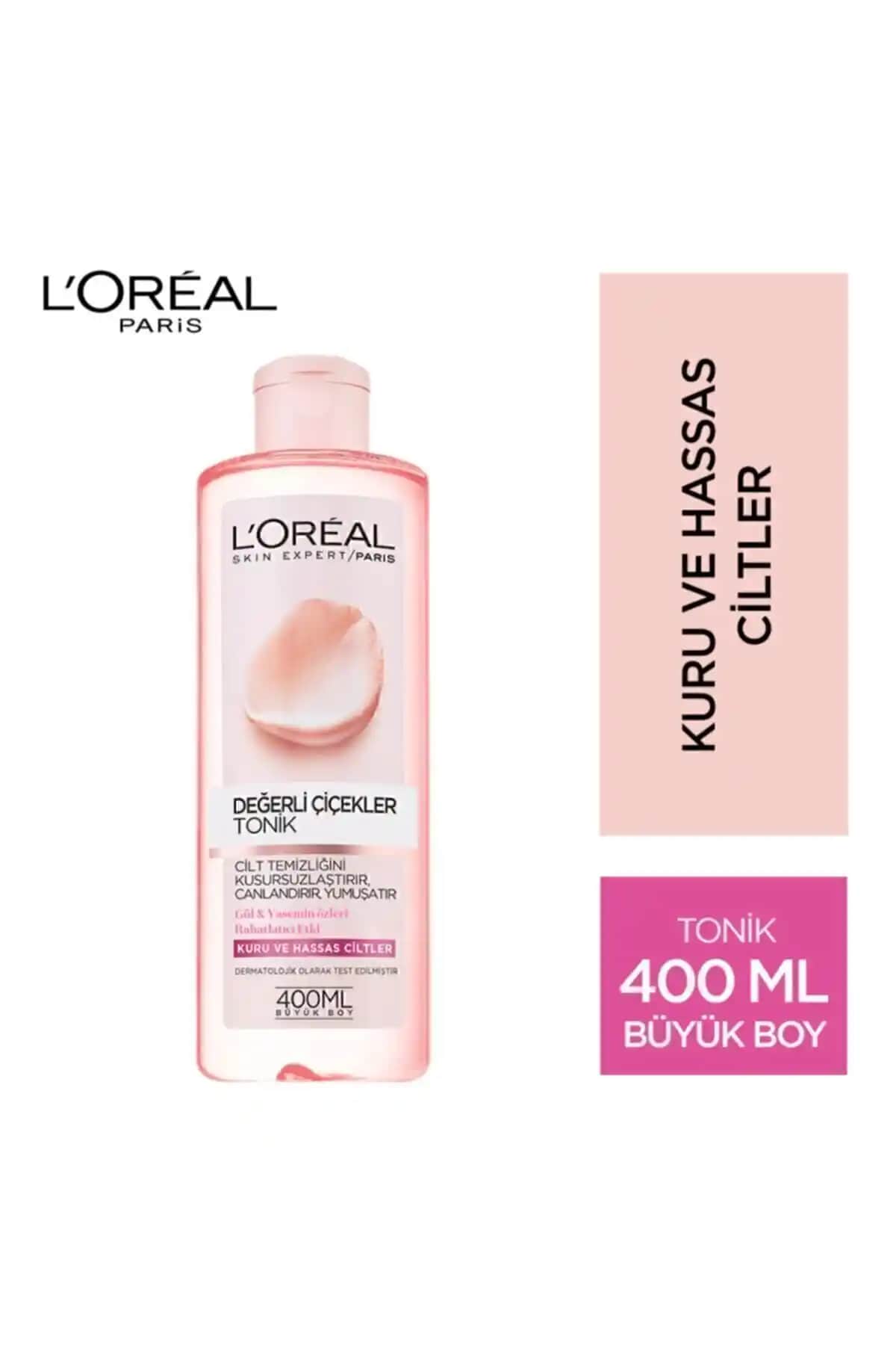 L'Oreal Paris STD Değerli Çiçekler Kuru ve Hassas Ciltler İçin Tonik: Nemlendirici ve Yatıştırıcı Özellikler