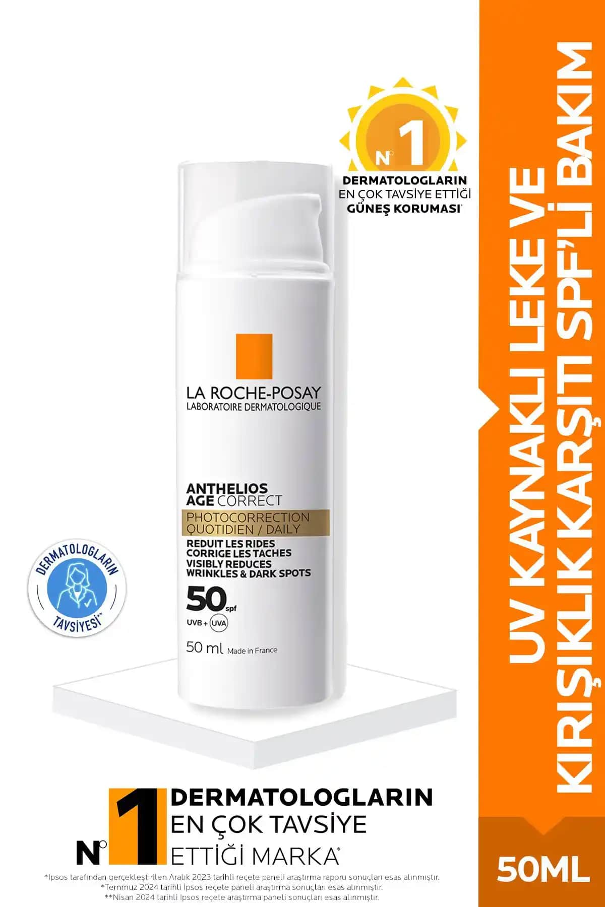 2025'te Güneşin Zararlarına Son: La Roche-Posay Anthelios Age Correct SPF50+