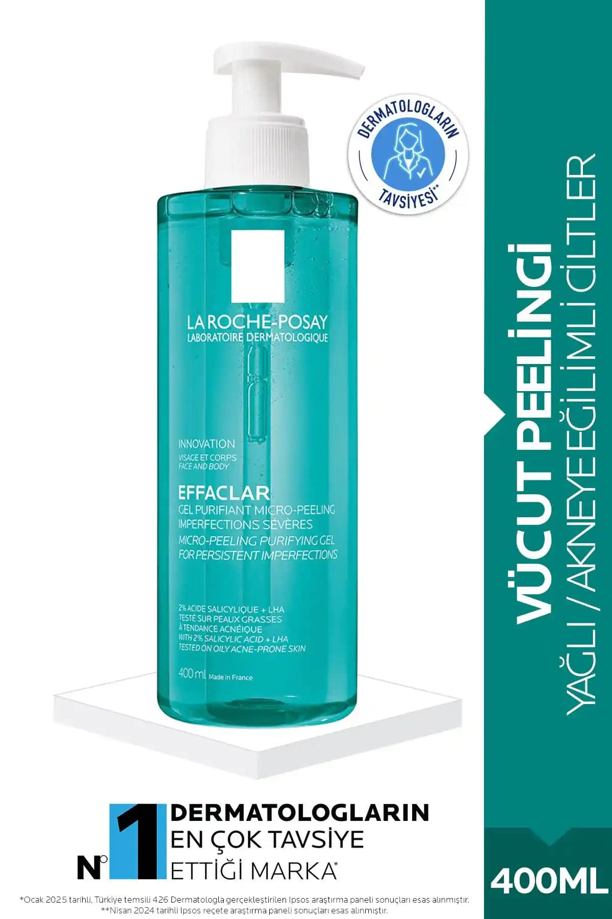 2025'te La Roche-Posay Effaclar Vücut Peelingi ile Akneye Son Verin
