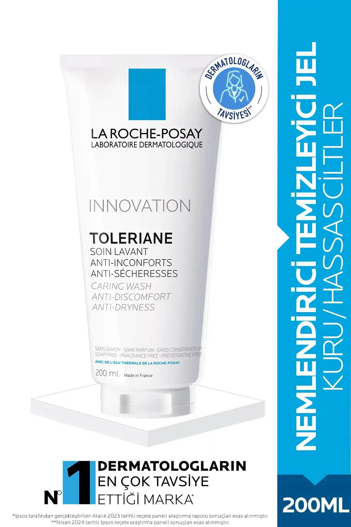 La Roche Posay Toleriane Caring Wash Temizleyici Jel Hassas ve Kuru Ciltler İçin Uygun