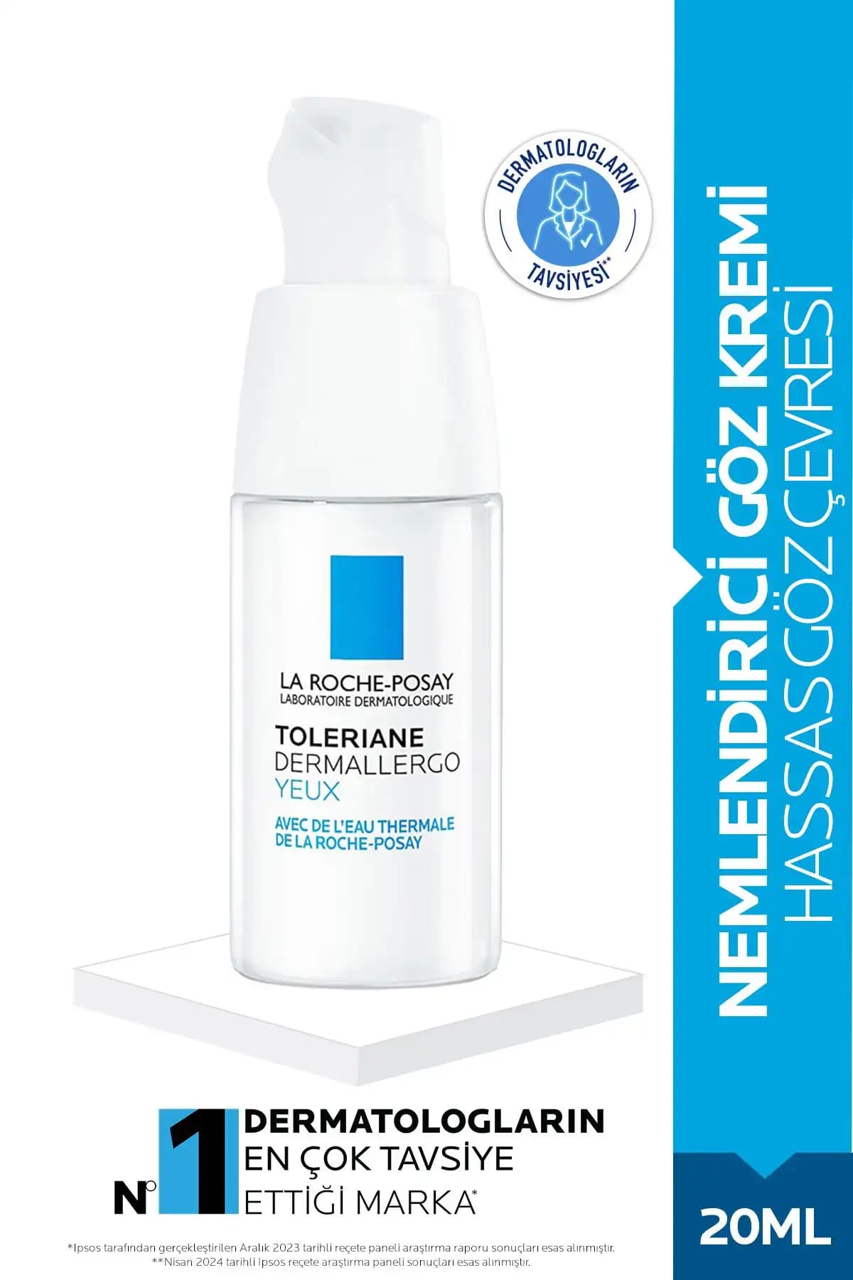 La Roche Posay Toleriane Dermallergo Göz Kremi Hassas ve Kuru Göz Çevresi İçin Nemlendirici Çözüm