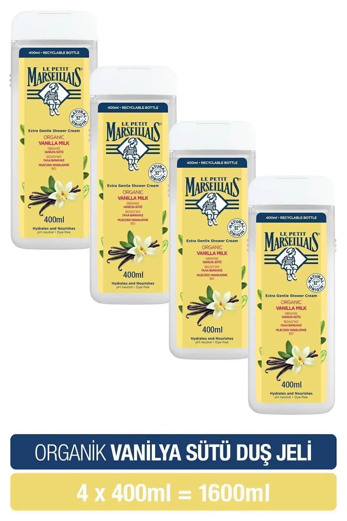 Le Petit Marseillais Vanilya Sütü: Nemlendirici ve Kalıcı Kokulu Duş Jeli