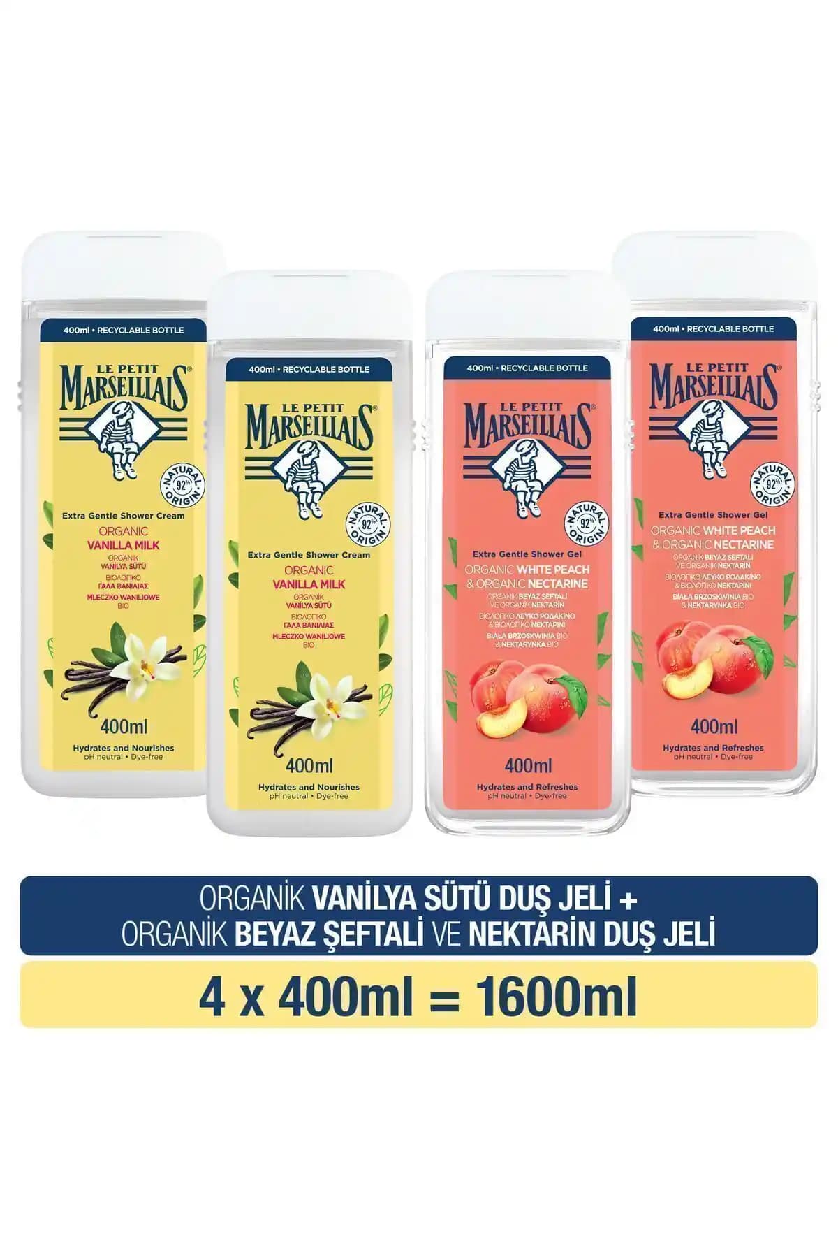 Le Petit Marseillais Vanilya Sütü ve Beyaz Şeftali Nektarin Banyo ve Duş Jeli İncelemesi