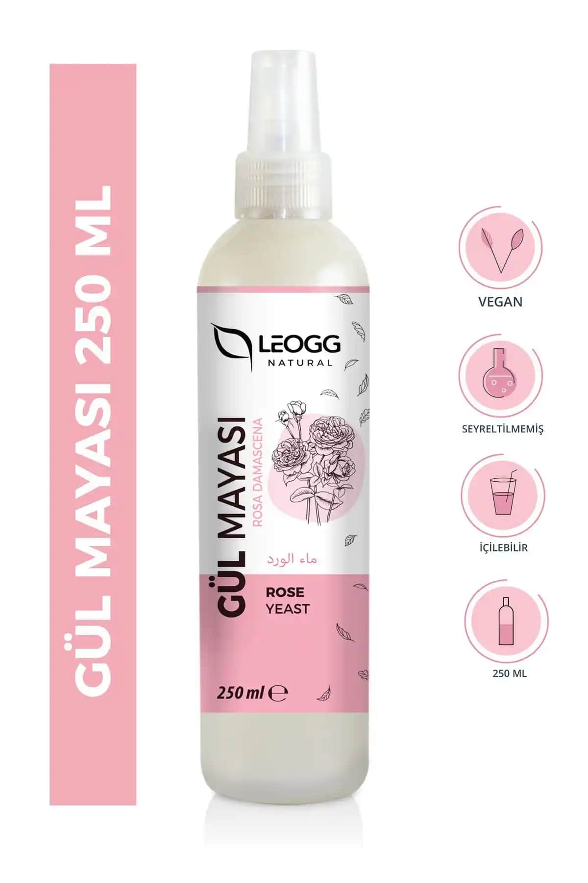 Leogg Natural Gül Suyu: Doğal İçeriklerle Cilt Bakımında Güçlü Bir Alternatif