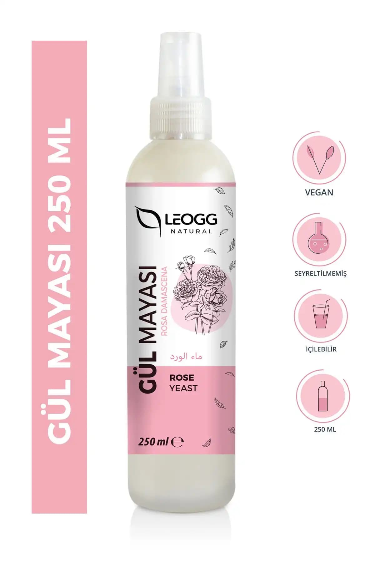 Leogg Natural Gül Suyu: Doğal İçeriklerle Cilt Bakımında Güçlü Bir Alternatif