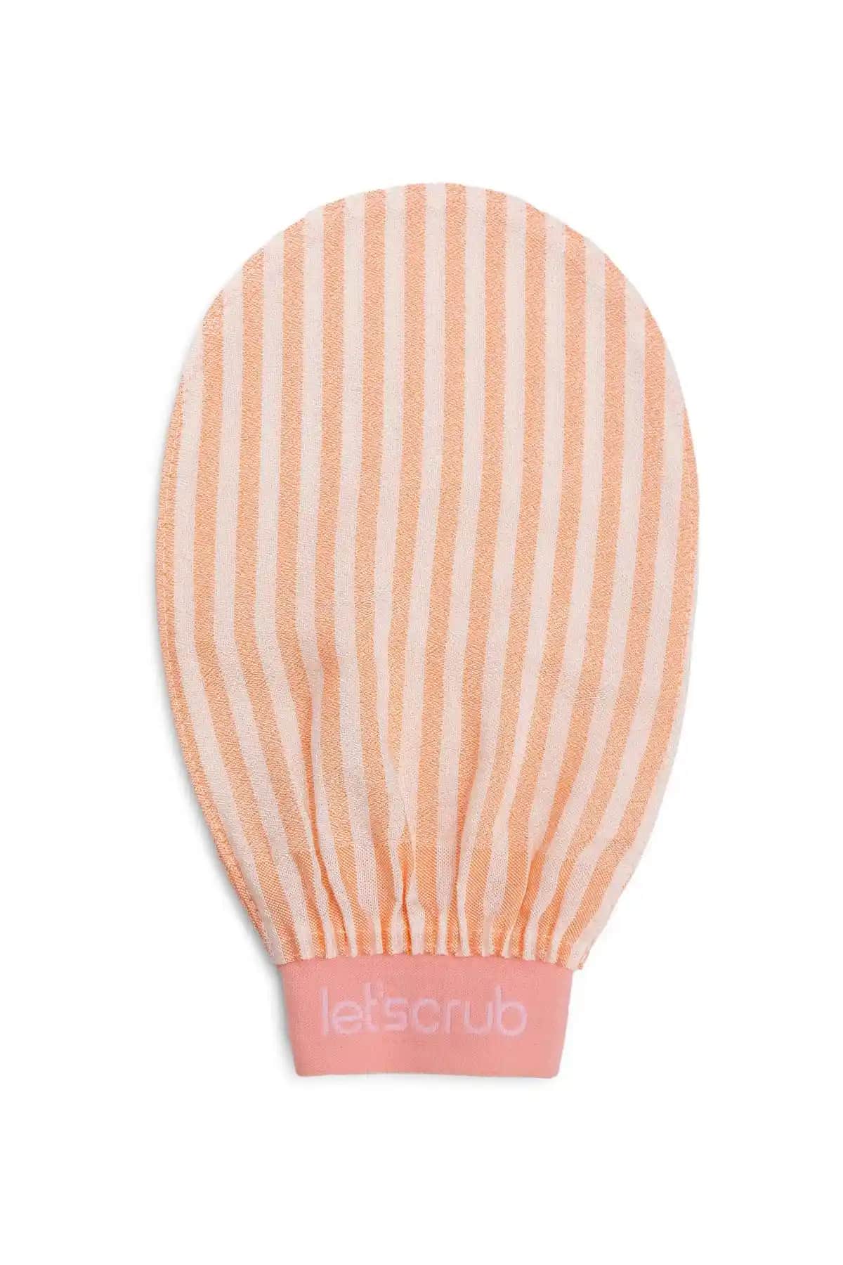 LETSCRUB Premium Ekru Zebra Banyo Peeling Eldiveni ile Cilt Bakımında Etkili Sonuçlar