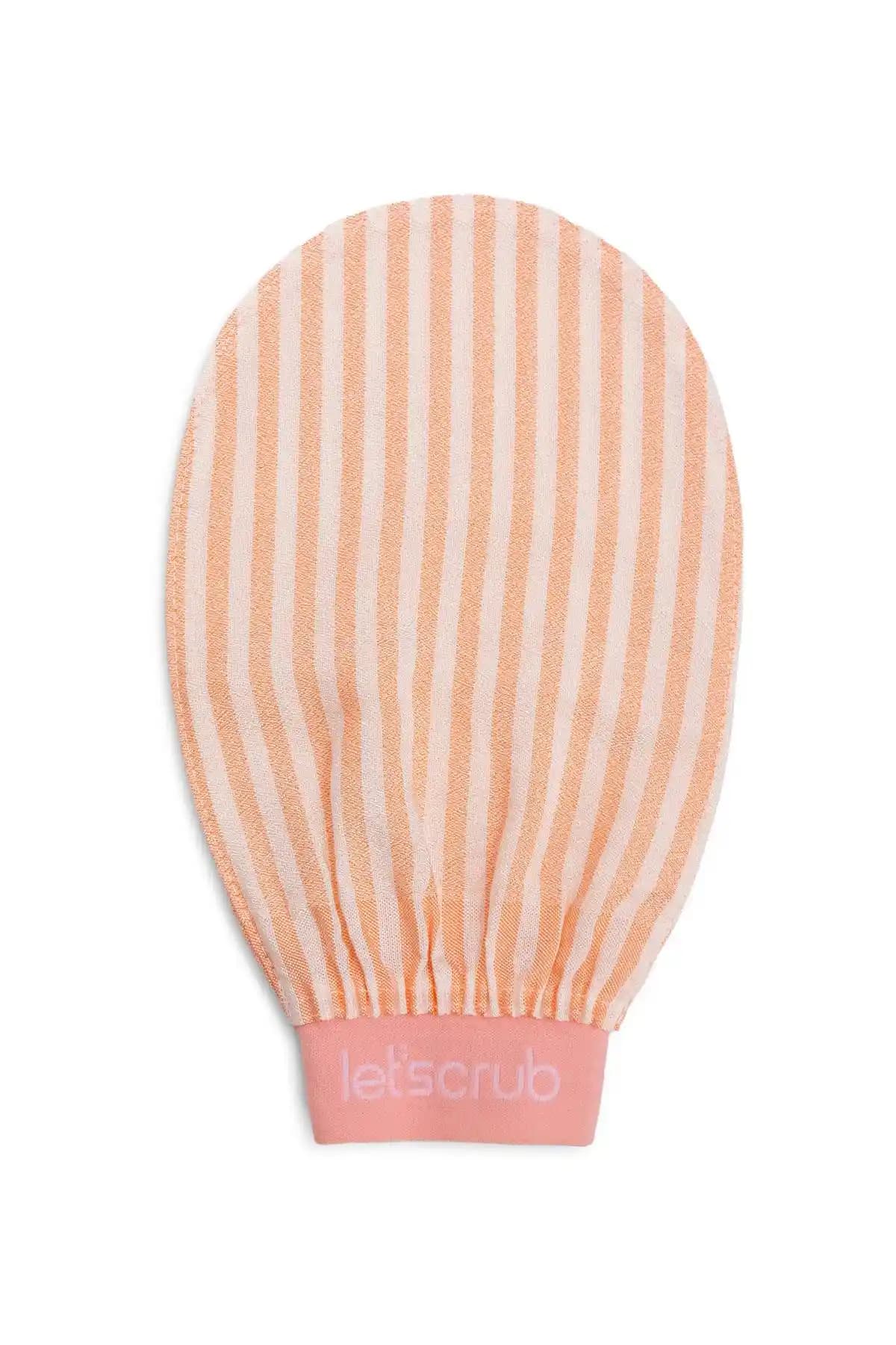 LETSCRUB Premium Ekru Zebra Banyo Peeling Eldiveni ile Cilt Bakımında Etkili Sonuçlar