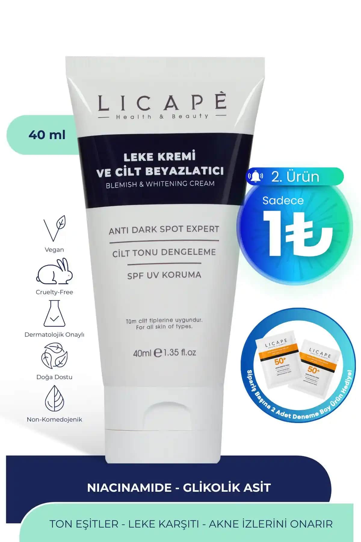 Licape Leke ve Cilt Beyazlatıcı Krem İncelemesi: Doğal ve Etkili Cilt Bakımı Ürünü