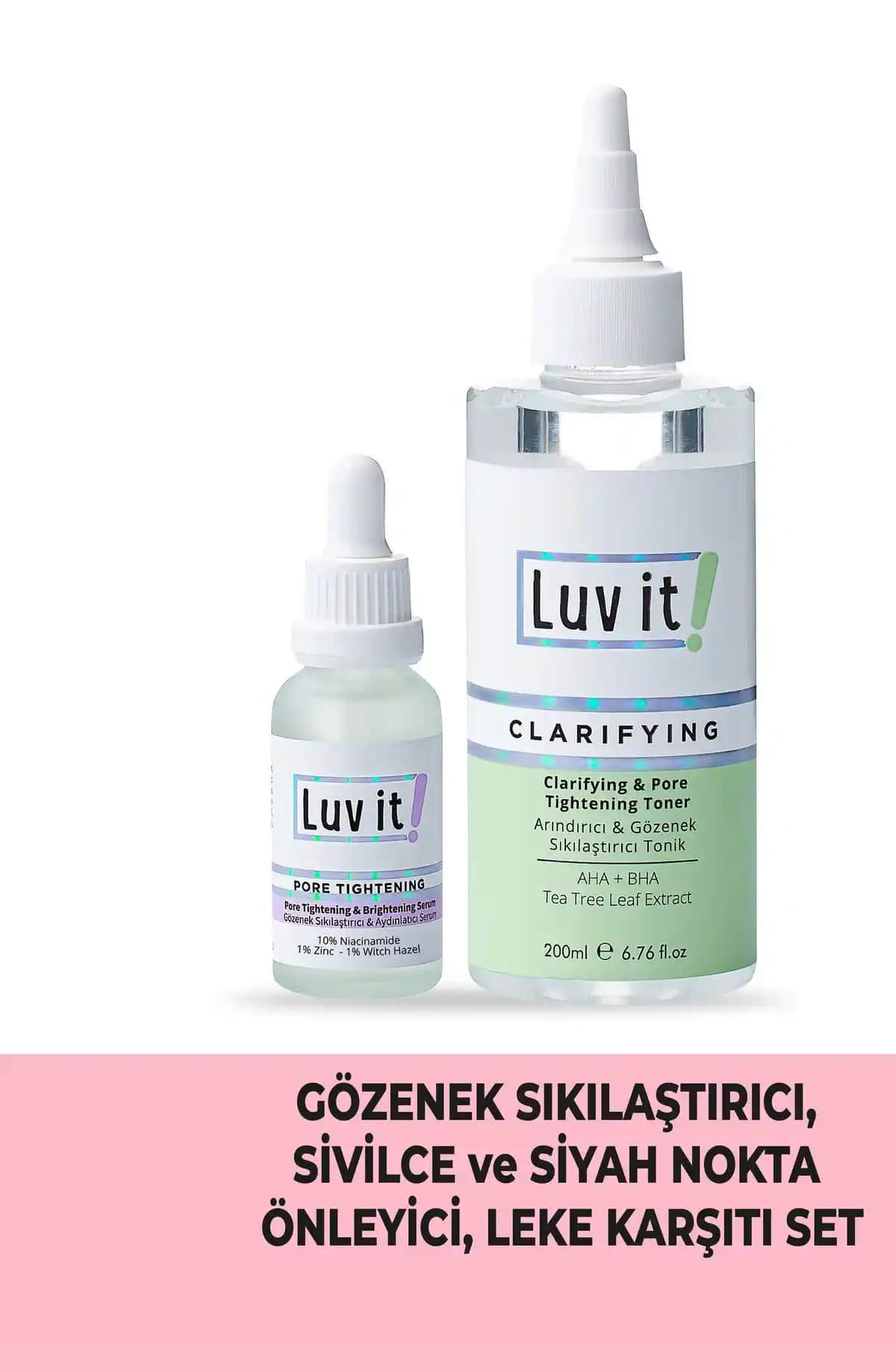 Luv it! Siyah Nokta ve Sivilce Önleyici Sebum Dengeleyici Cilt Bakım Seti