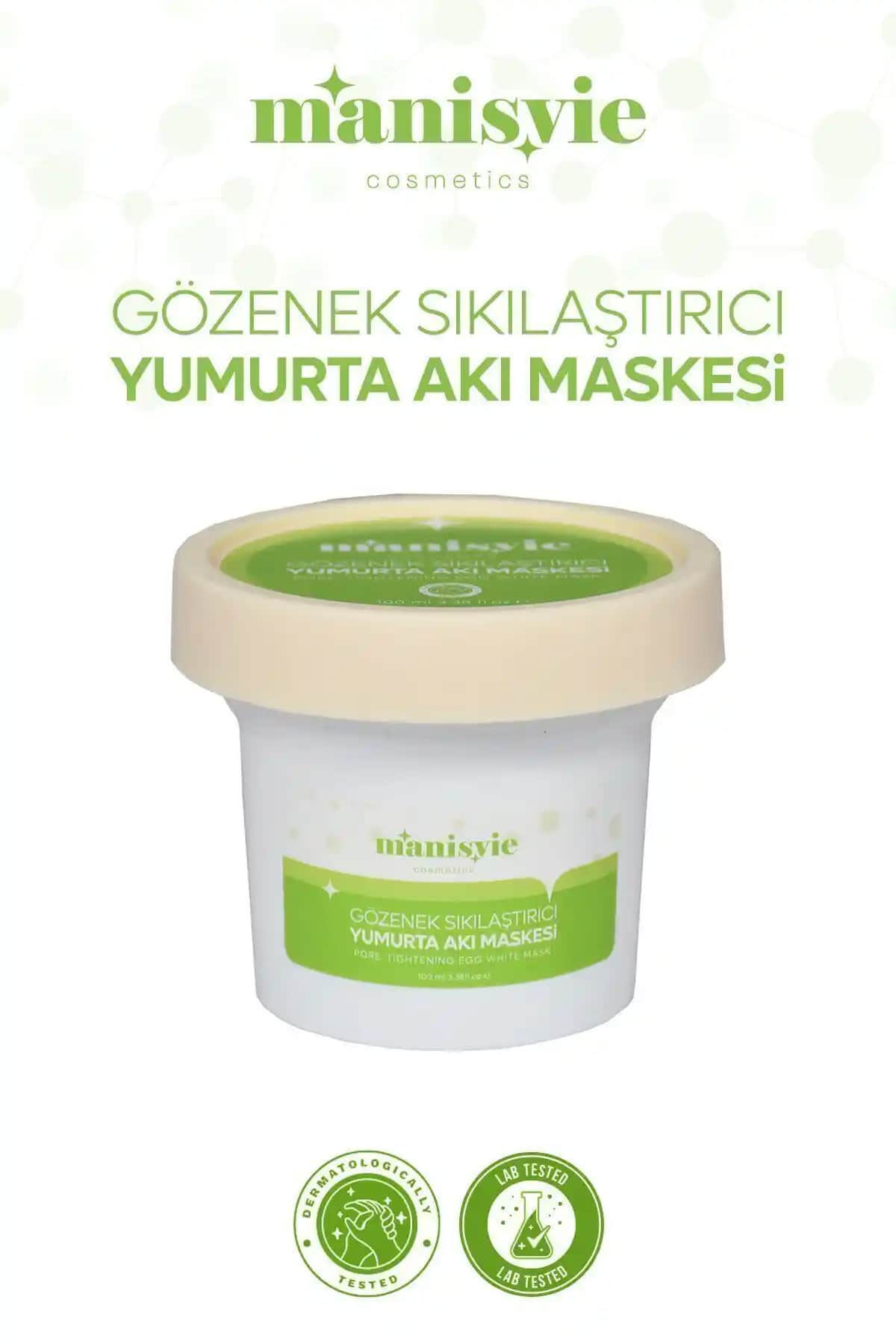 Manisvie Gözenek Sıkılaştırıcı Yumurta Akı Maskesi: Cilt Yenileme ve Parlaklık Sağlar