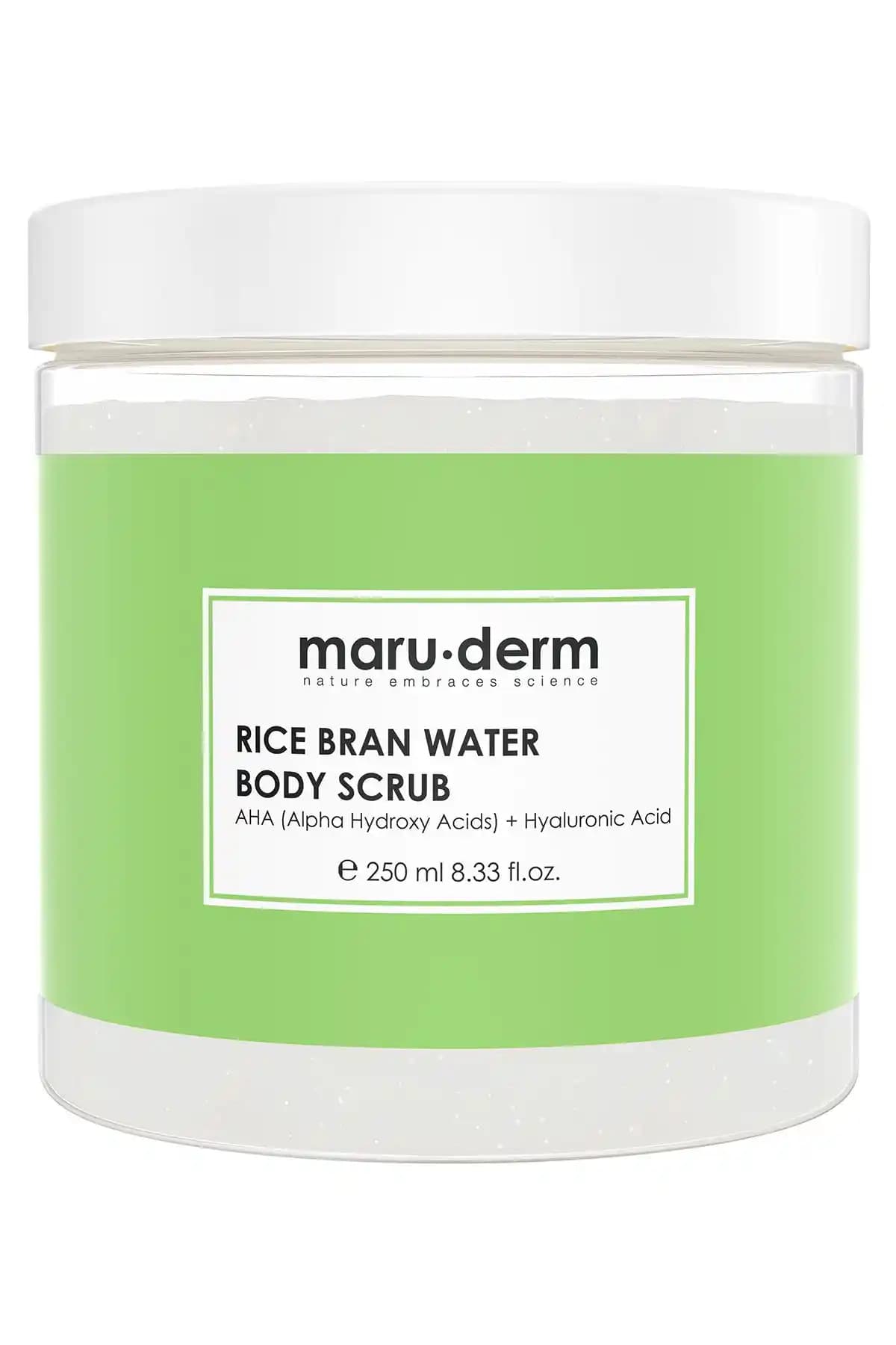 Maru.Derm Body Scrub Pirinç Suyu İçeriğiyle Derinlemesine Temizlik ve Nemlendirme
