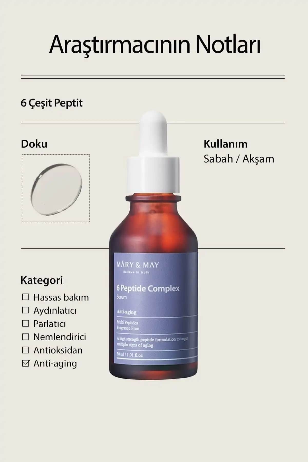 2025'te Mary & May Peptide Serum ile Genç ve Elastik Cilde Kavuşun