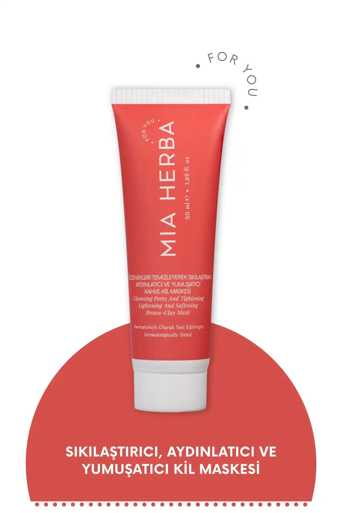Mia Herba Kahve ve Kil İçerikli Maske ile Doğal Cilt Temizliği ve Sıkılaştırma