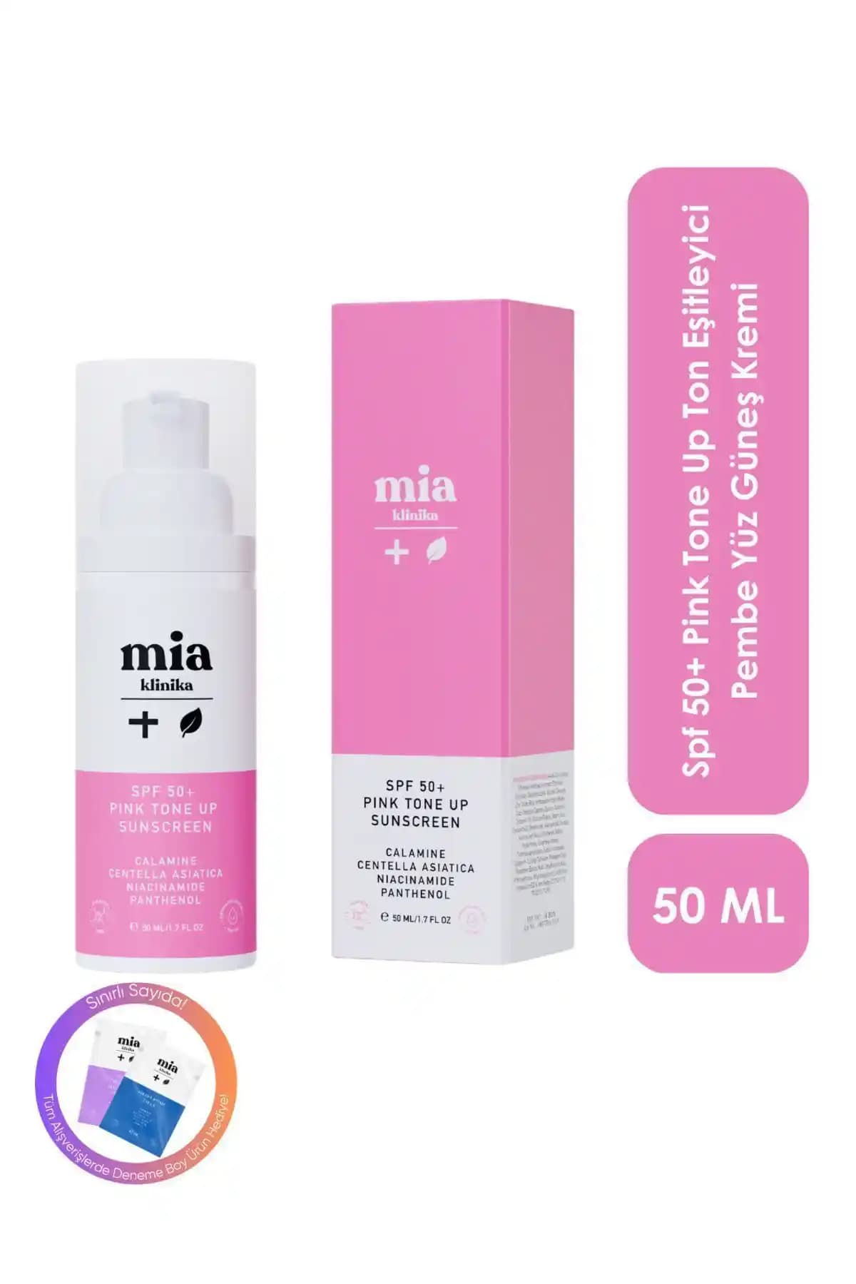 Mia Klinika SPF 50+ Pink Tone Up Güneş Kremi: Yüksek Koruma ve Ton Eşitleme Özelliği